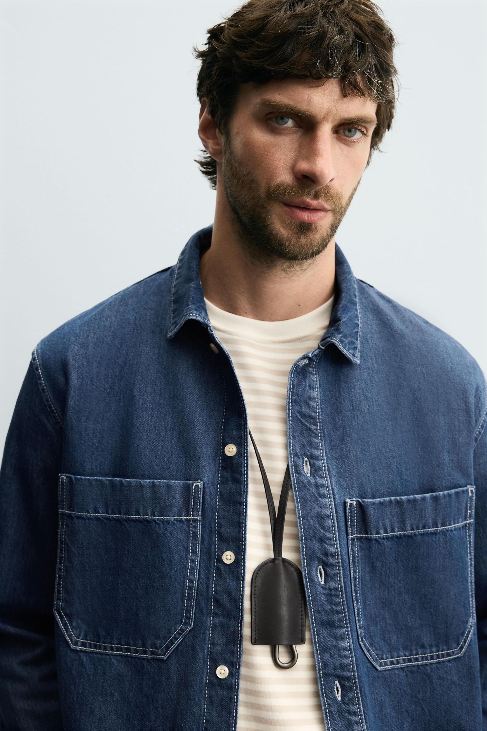 REGULAR FIT DENIM SHIRT Product Image