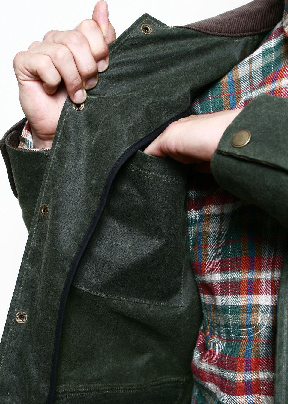 Hunter Supply Jacket // Waxed Olive Product Image
