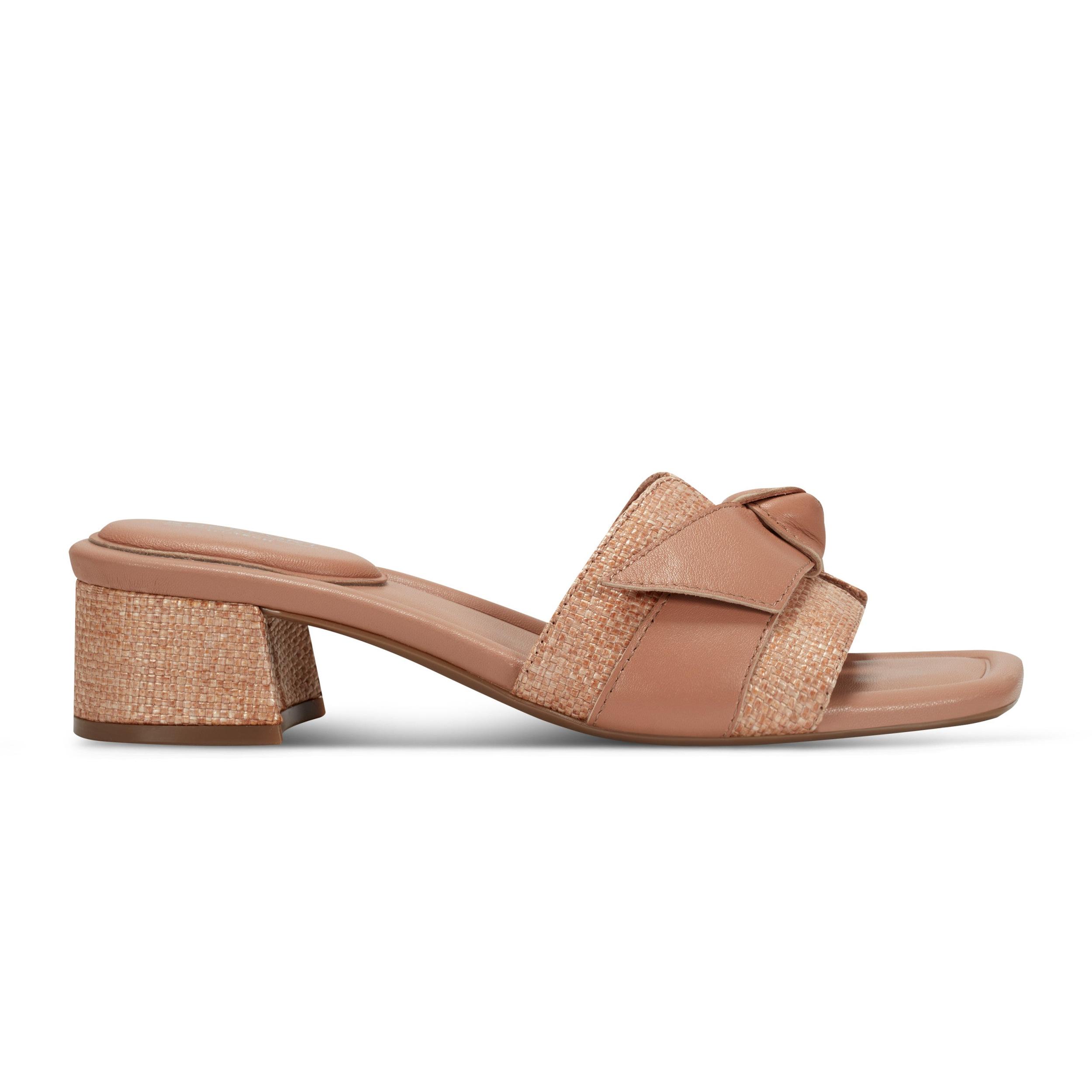 Women's Carsie Block Heel Square Toe Slip-on Sandals Product Image