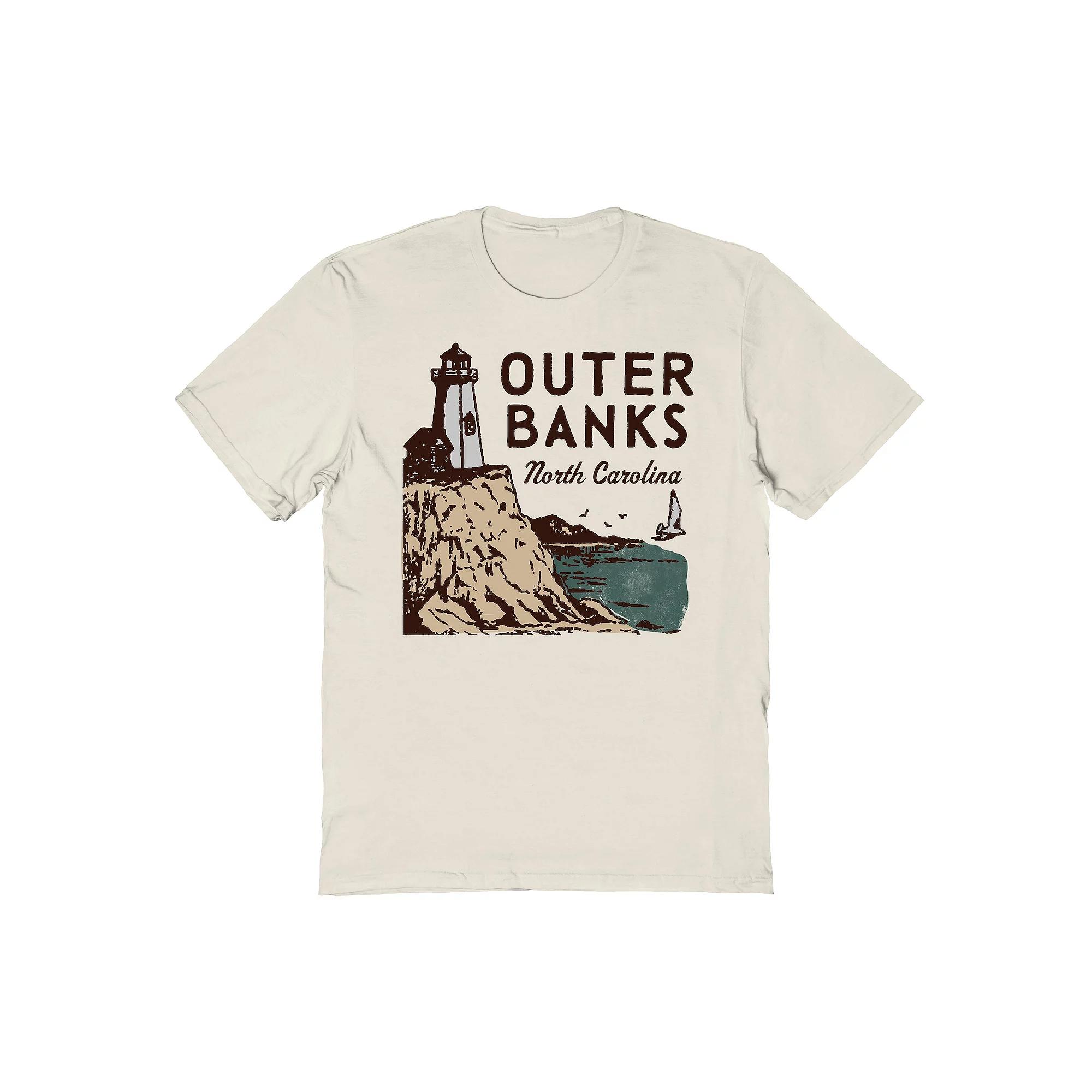 Men's Country Parks Outer Banks Lighthouse Graphic Tee, Size: Medium, Natural Product Image