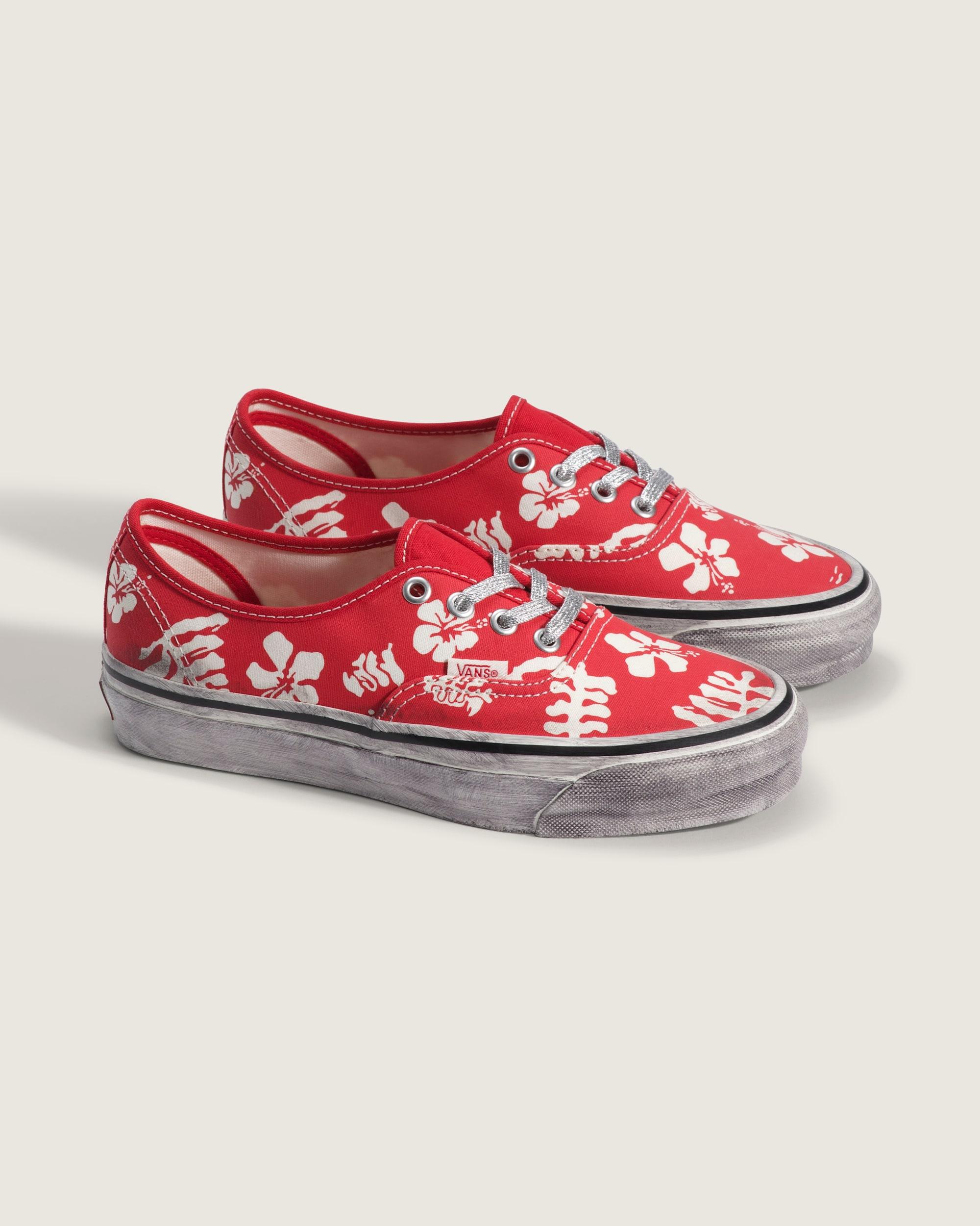 Premium Authentic Shoe in Red| Vans US Product Image