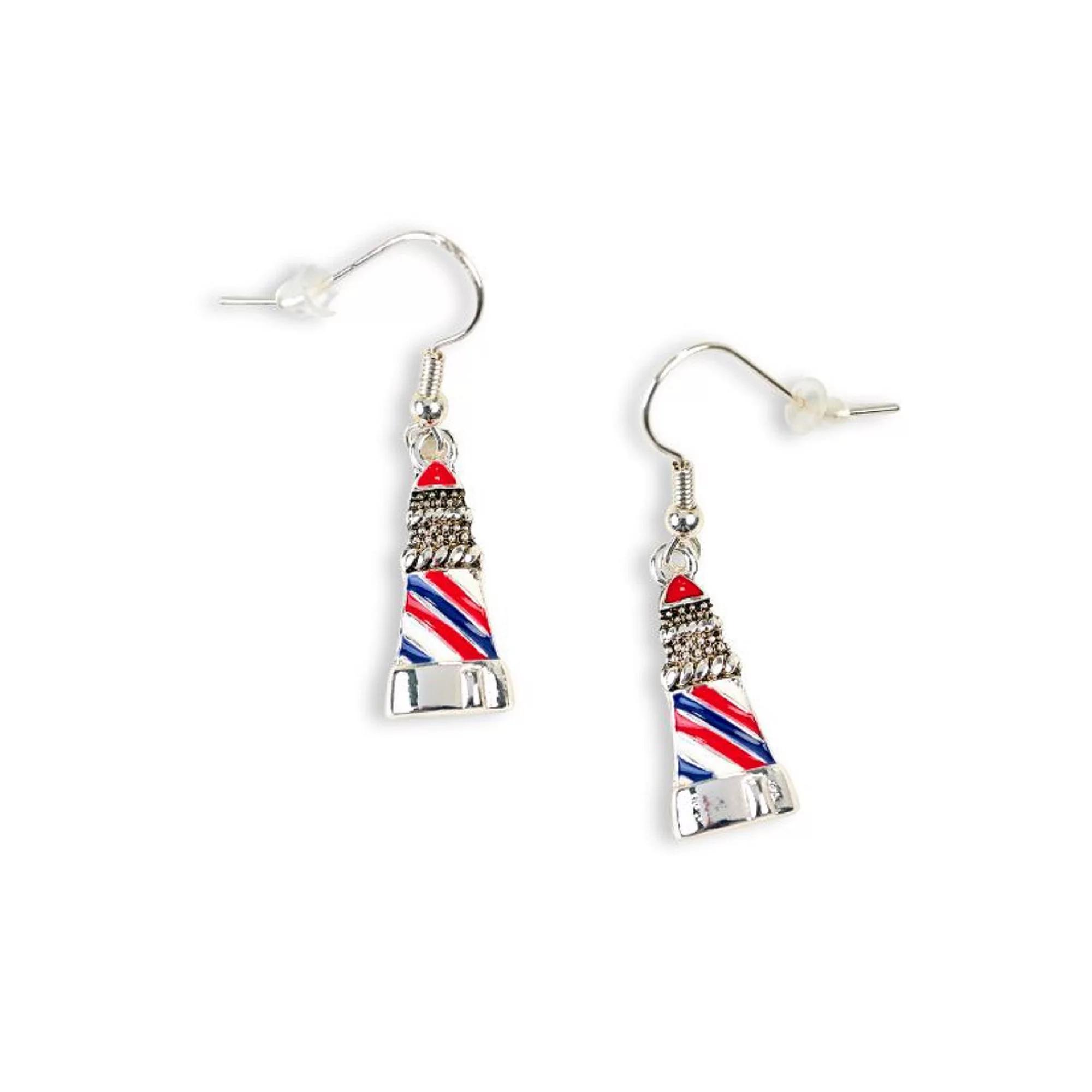 Celebrate Together™ Americana Silver Tone Lighthouse Drop Earrings, Women's, Multi Product Image