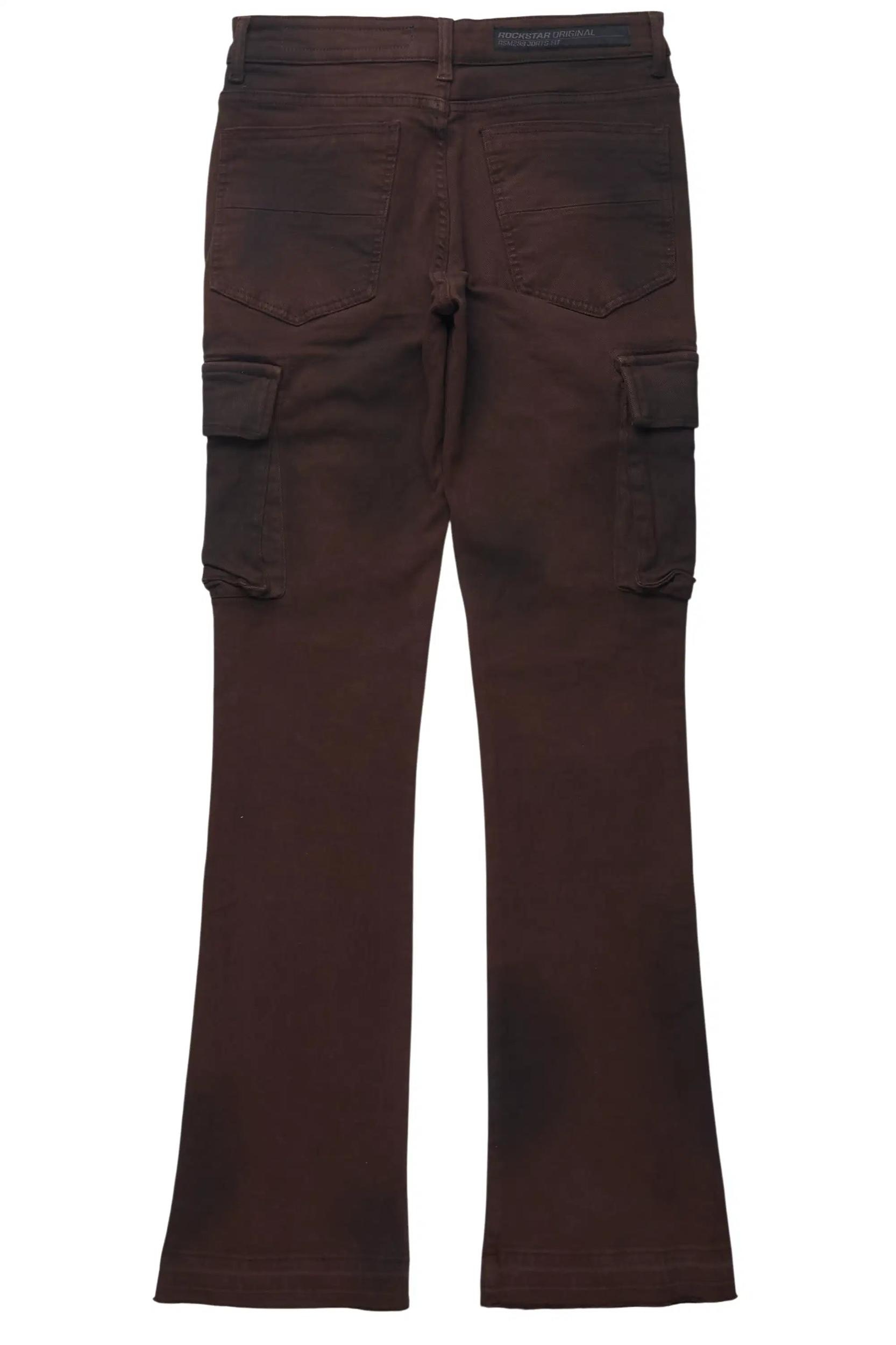 Cruz Dark Brown Stacked Fit Jean Male Product Image
