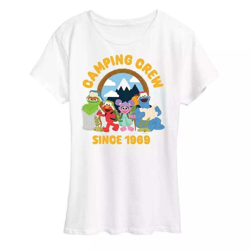 Women's Sesame Street Camping Crew 1969 Graphic Tee,  Product Image