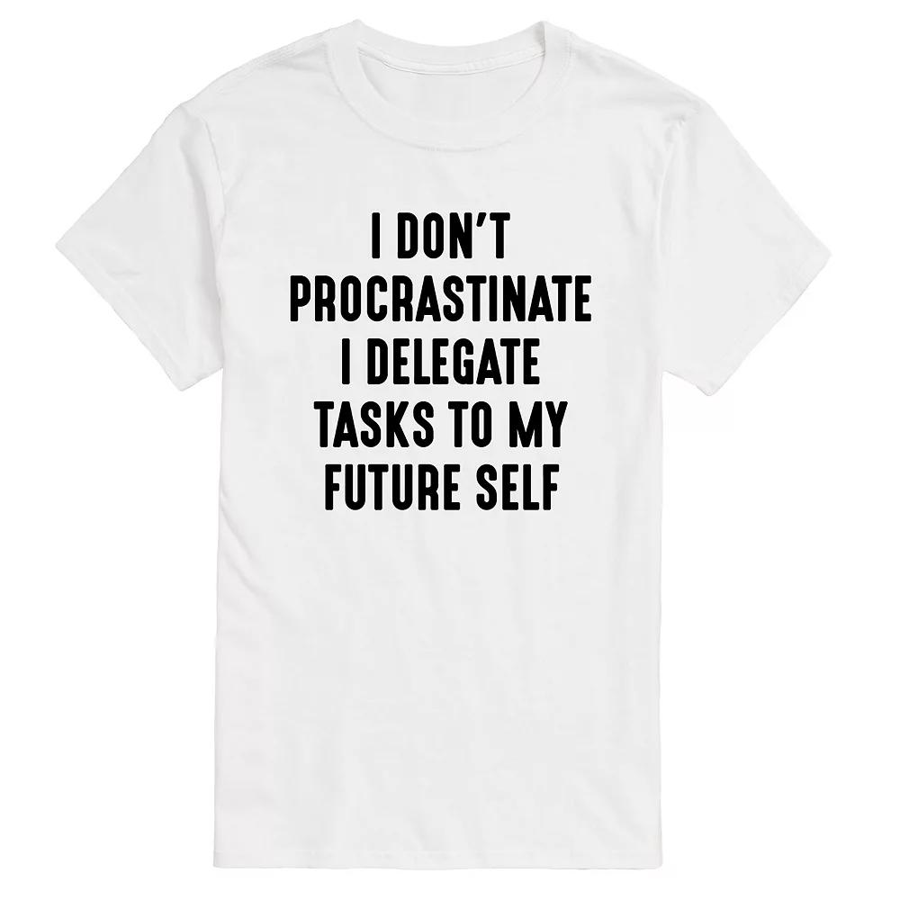 Big & Tall I Don't Procrastinate Graphic Tee, Men's,  Product Image