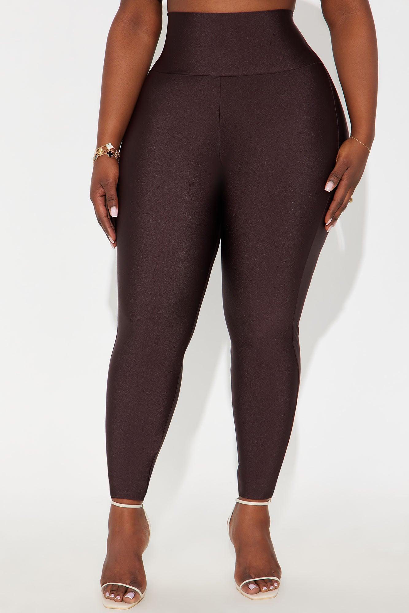 Brianne High Rise Leggings - Chocolate Female Product Image