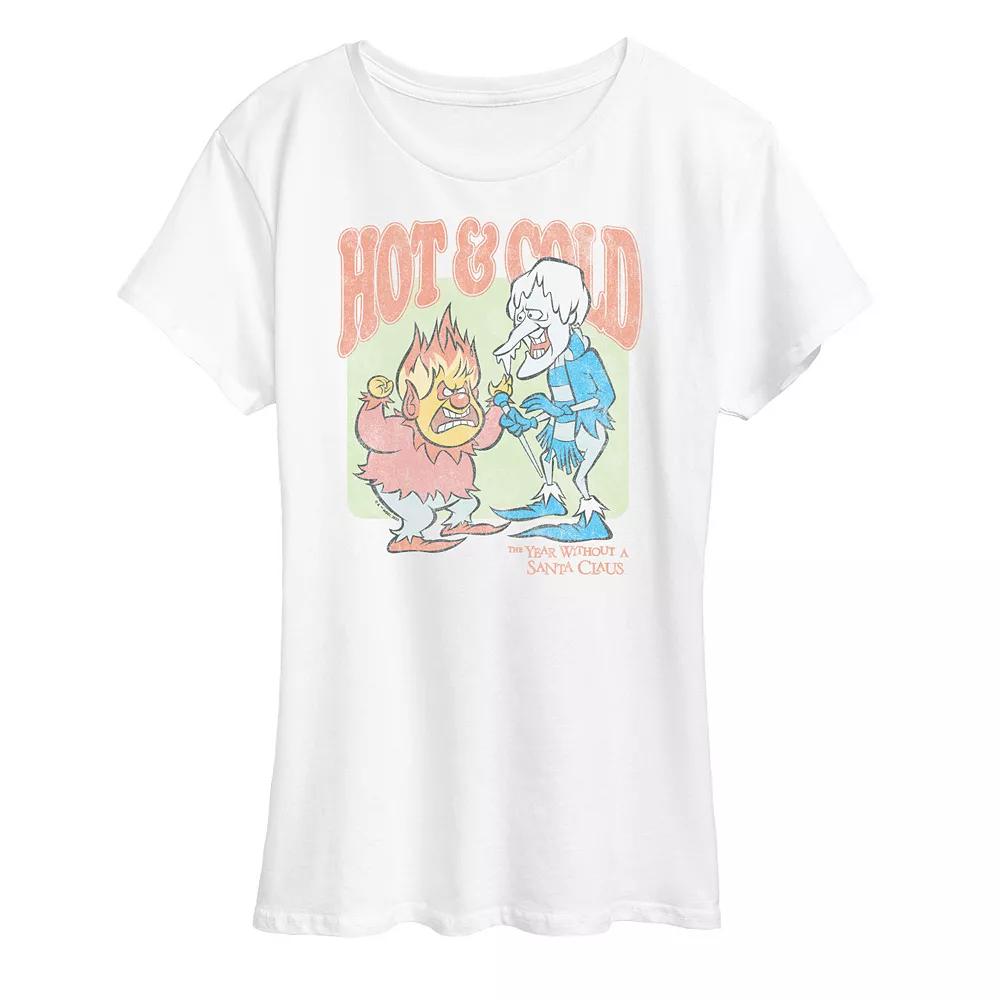 Women's The Year Without Santa Claus Hot And Cold Graphic Tee, Girl's,  Product Image