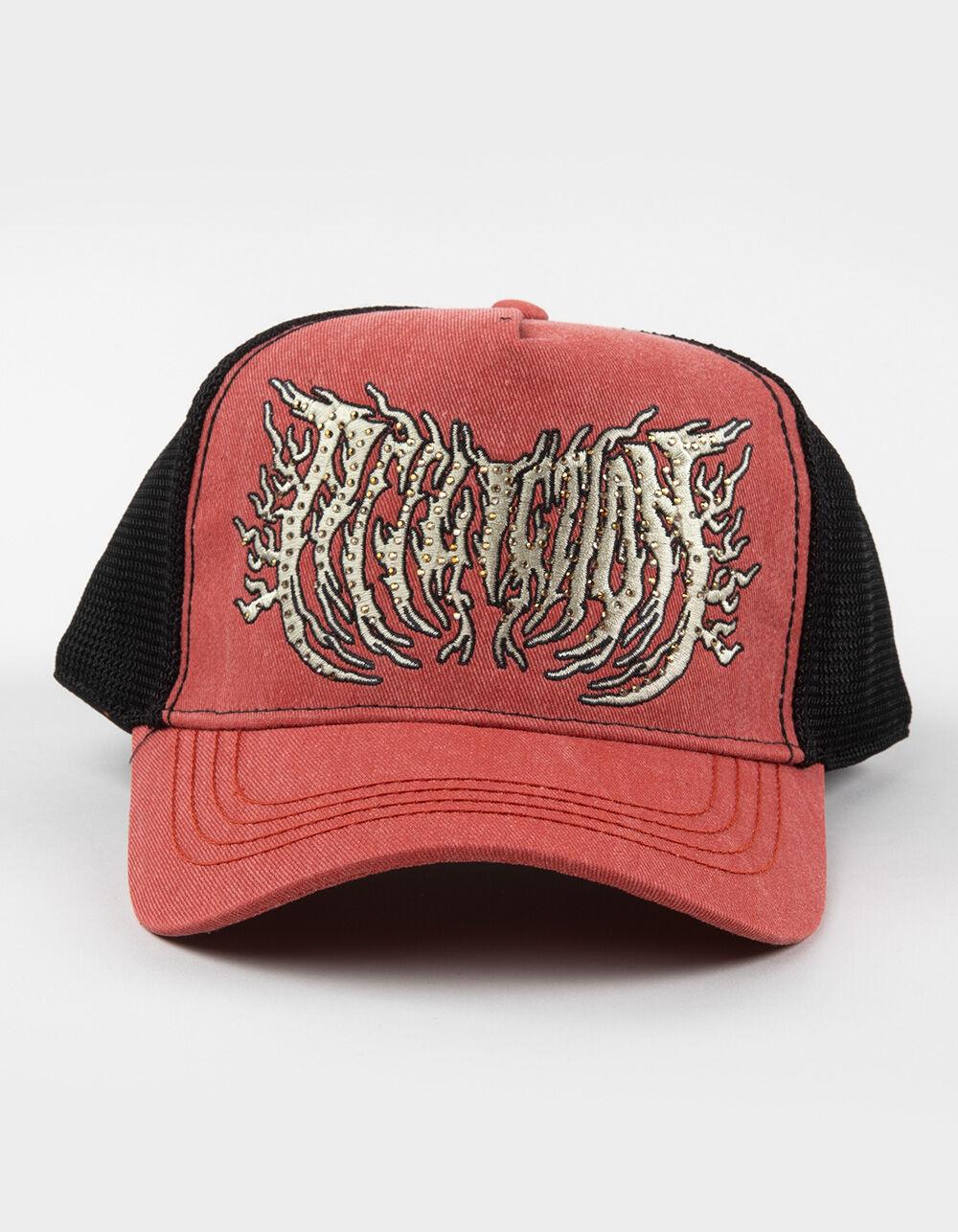 AFFLICTION Toxic Tavern Trucker Hat - RED COMBO Product Image