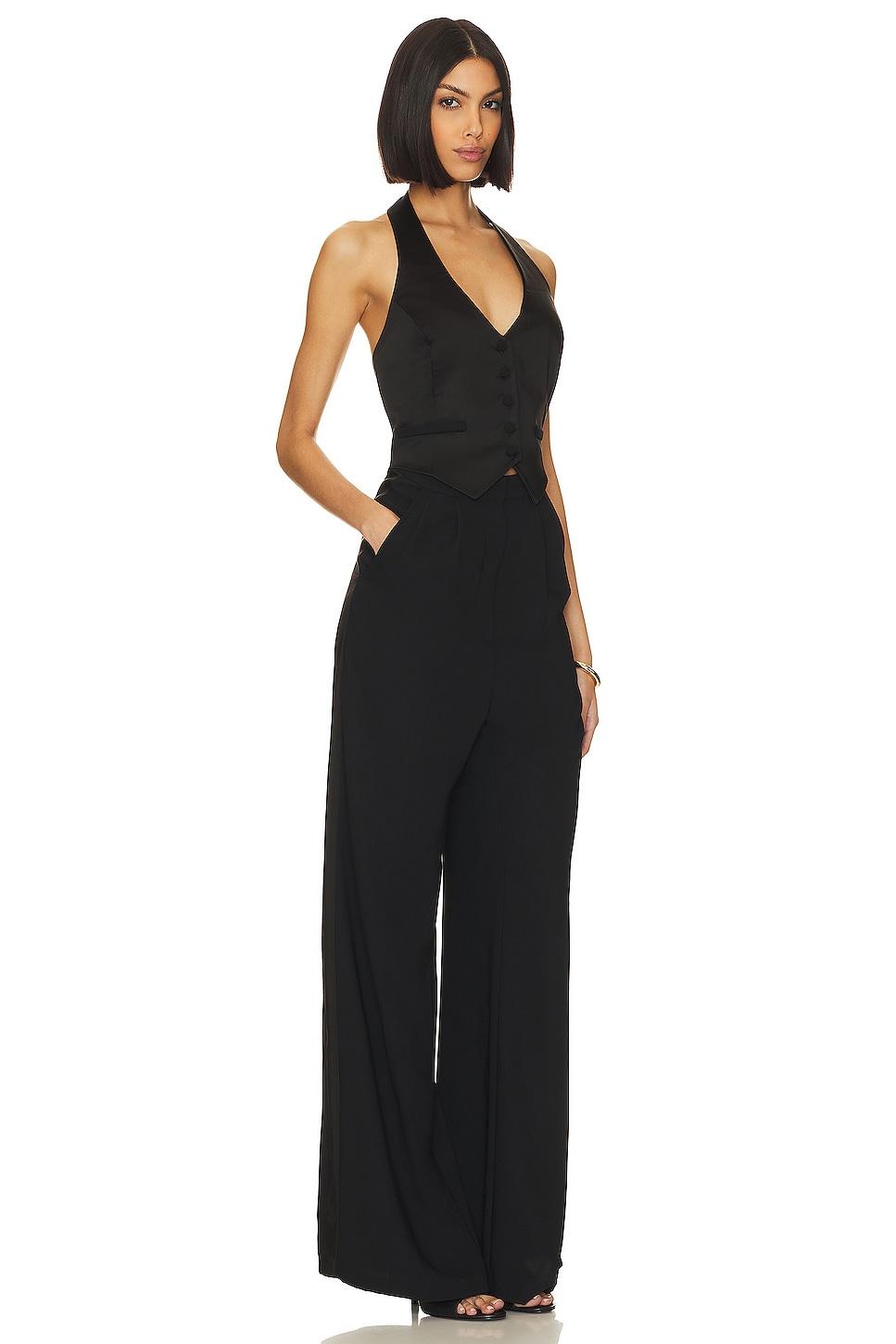 Satin Isadore Jumpsuit Amanda Uprichard Product Image