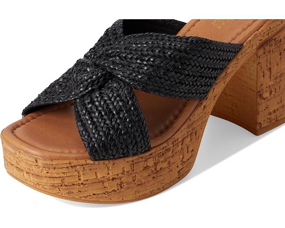 Adorned Metallic Raffia Slide Sandal Product Image