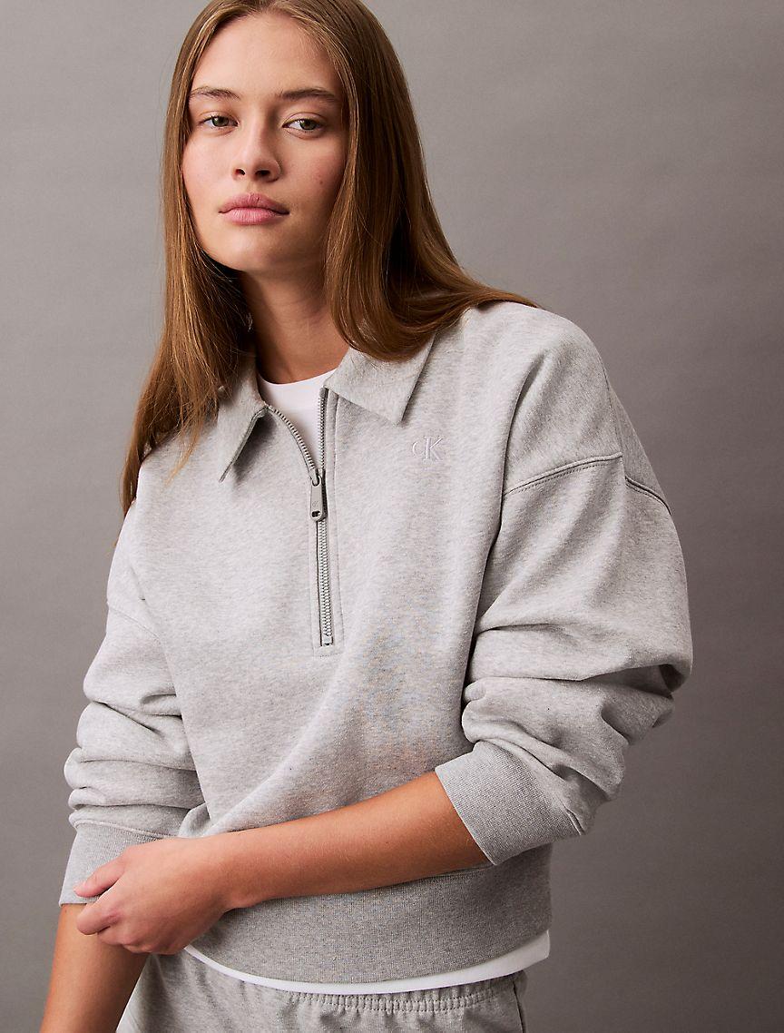 Archive Logo Fleece Quarter Zip Sweatshirt Product Image