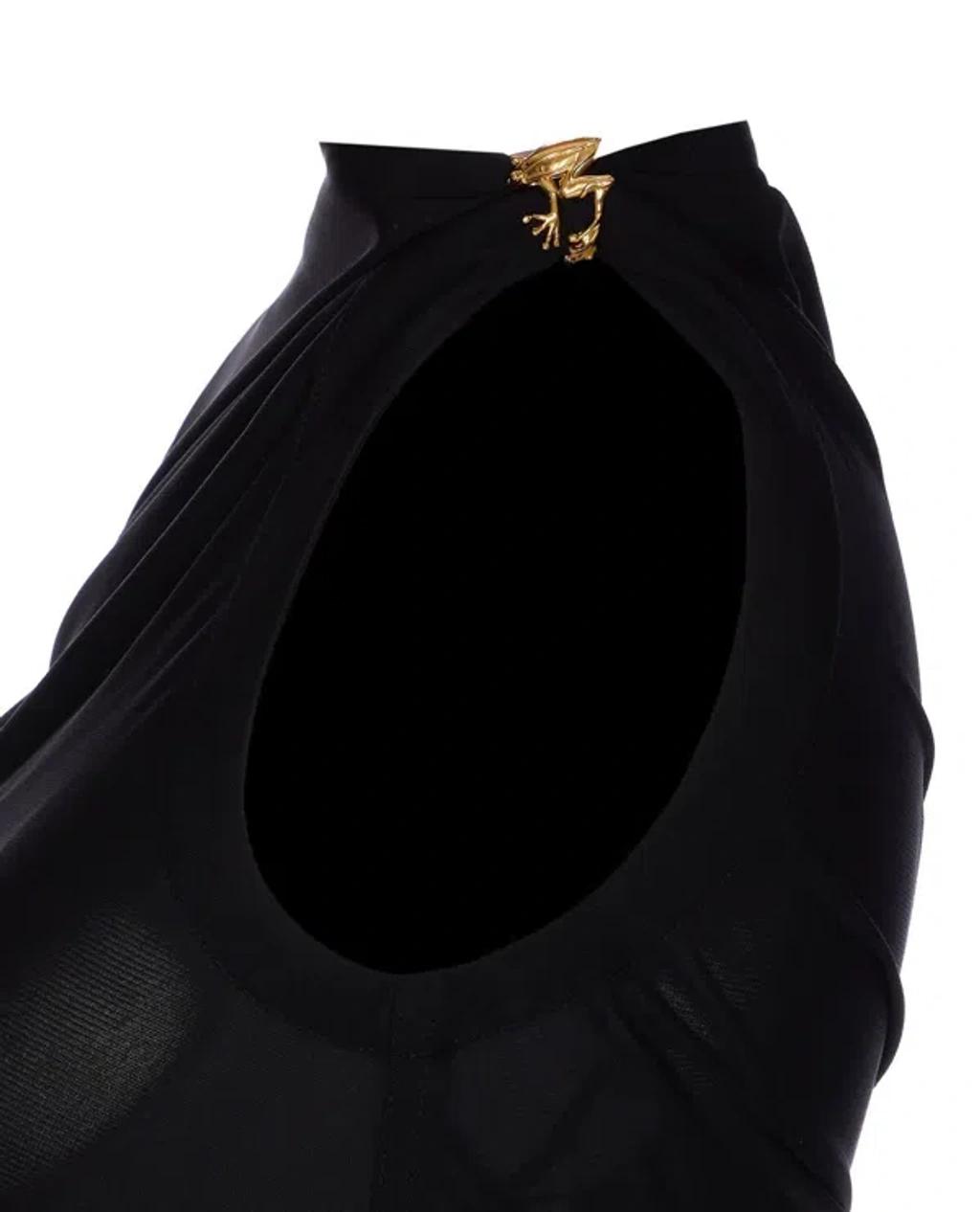 BOTTEGA VENETA Draped Dress In Black Product Image