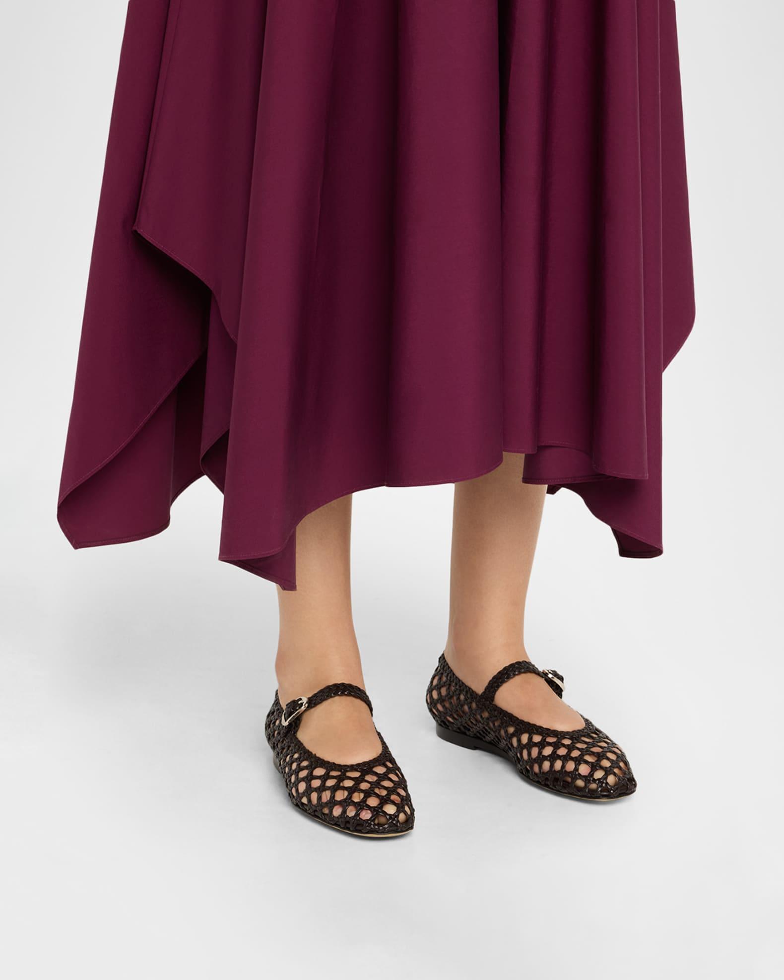 Woven Mary Jane Ballerina Flats Product Image