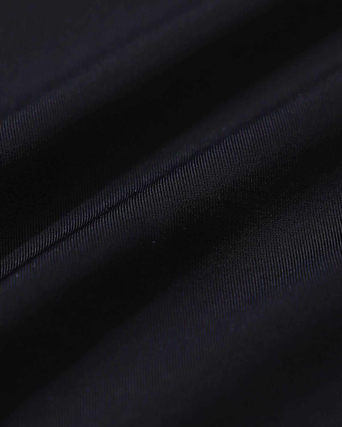 Black Contrast V-Neck One-Piece Swimsuit Product Image