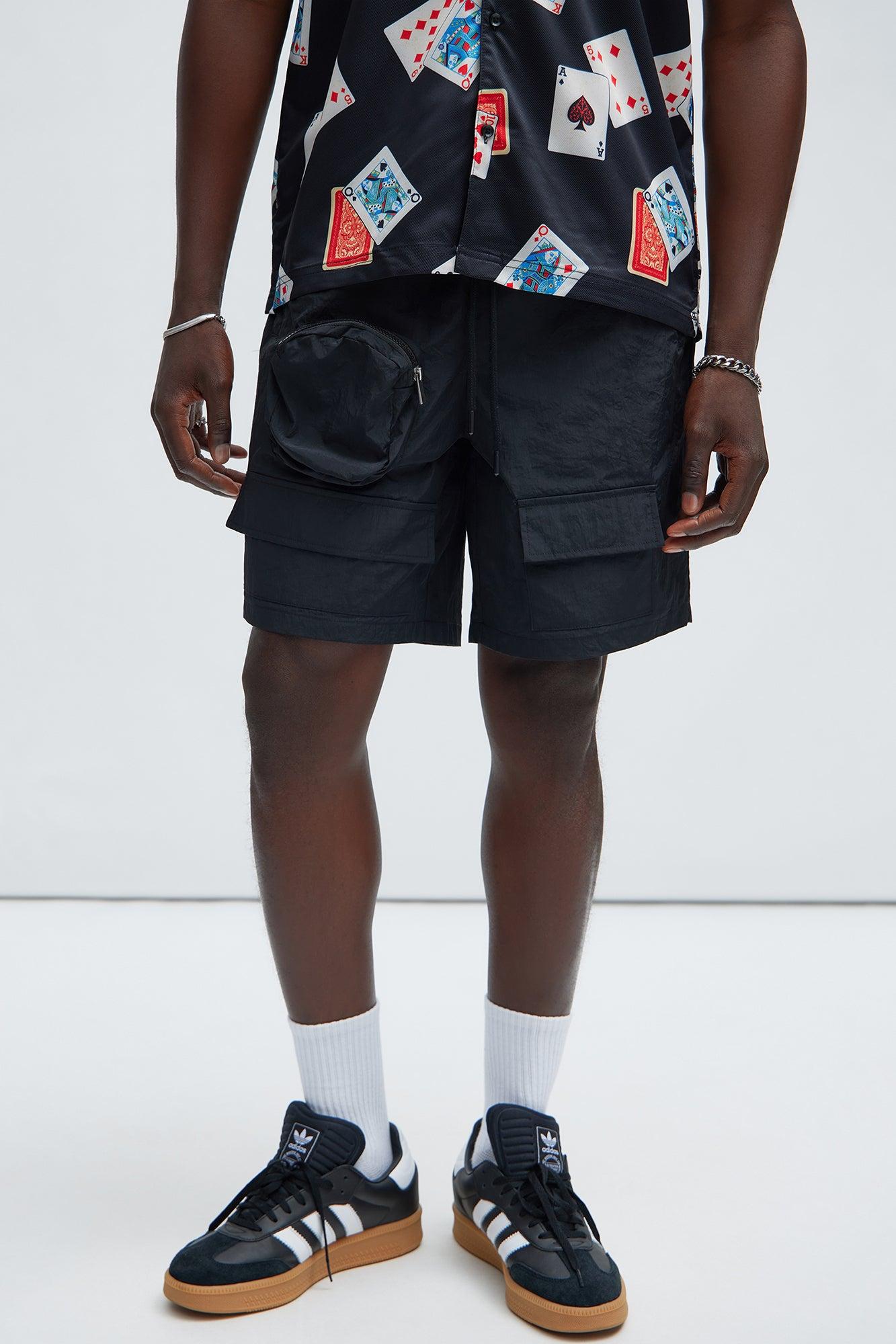 Safe Side Utility Nylon Shorts - Black Product Image