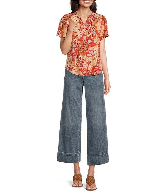 NYDJ Teresa Lift Tuck® Technology Wide Leg Ankle Jeans Product Image