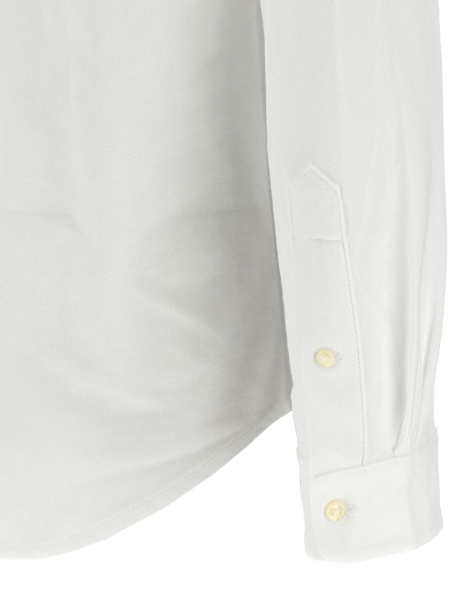 POLO RALPH LAUREN Long Sleeve Sport Shirt Clothing In White Product Image
