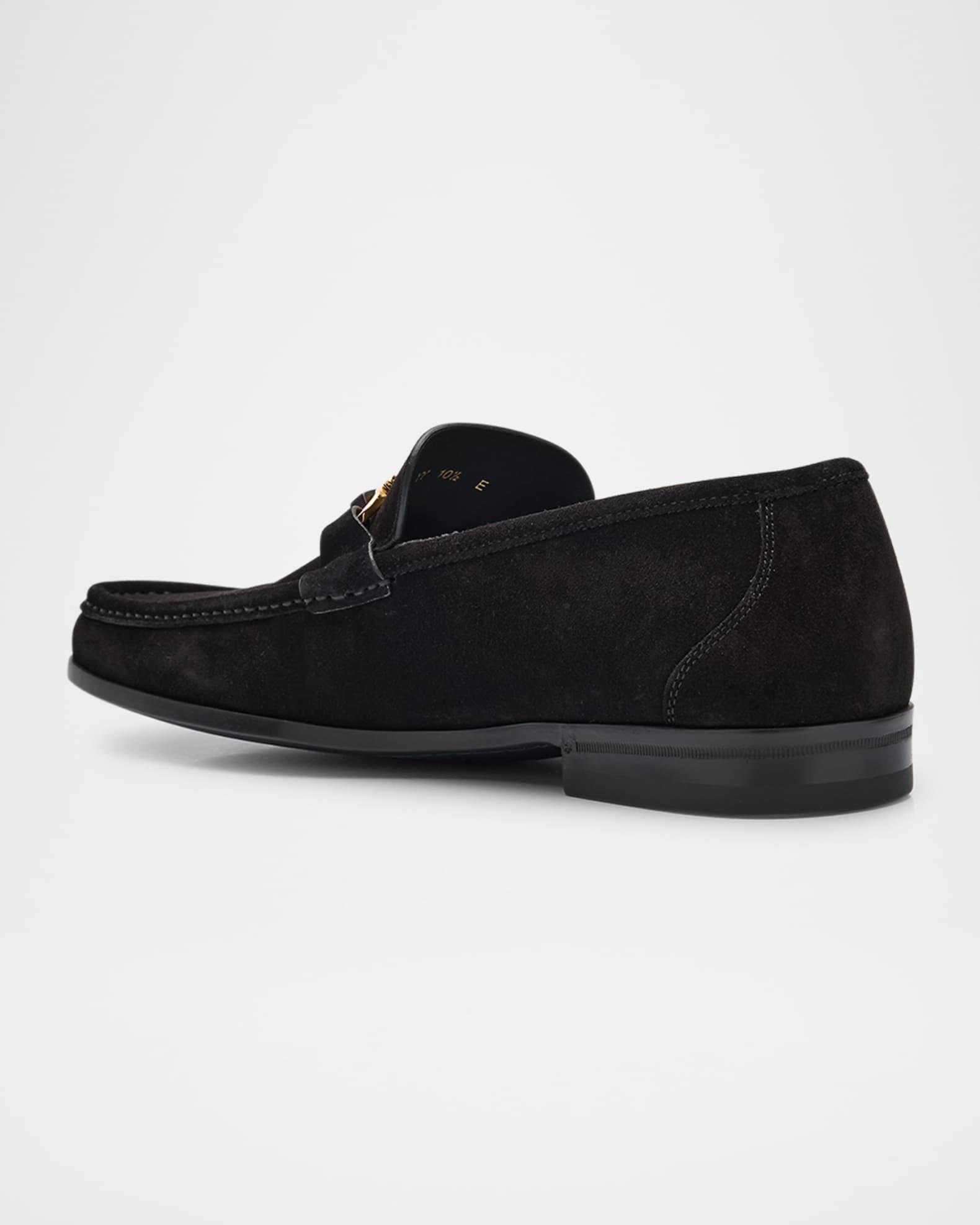 Men's Grandioso 2 Suede Gancini Bit Loafers Product Image
