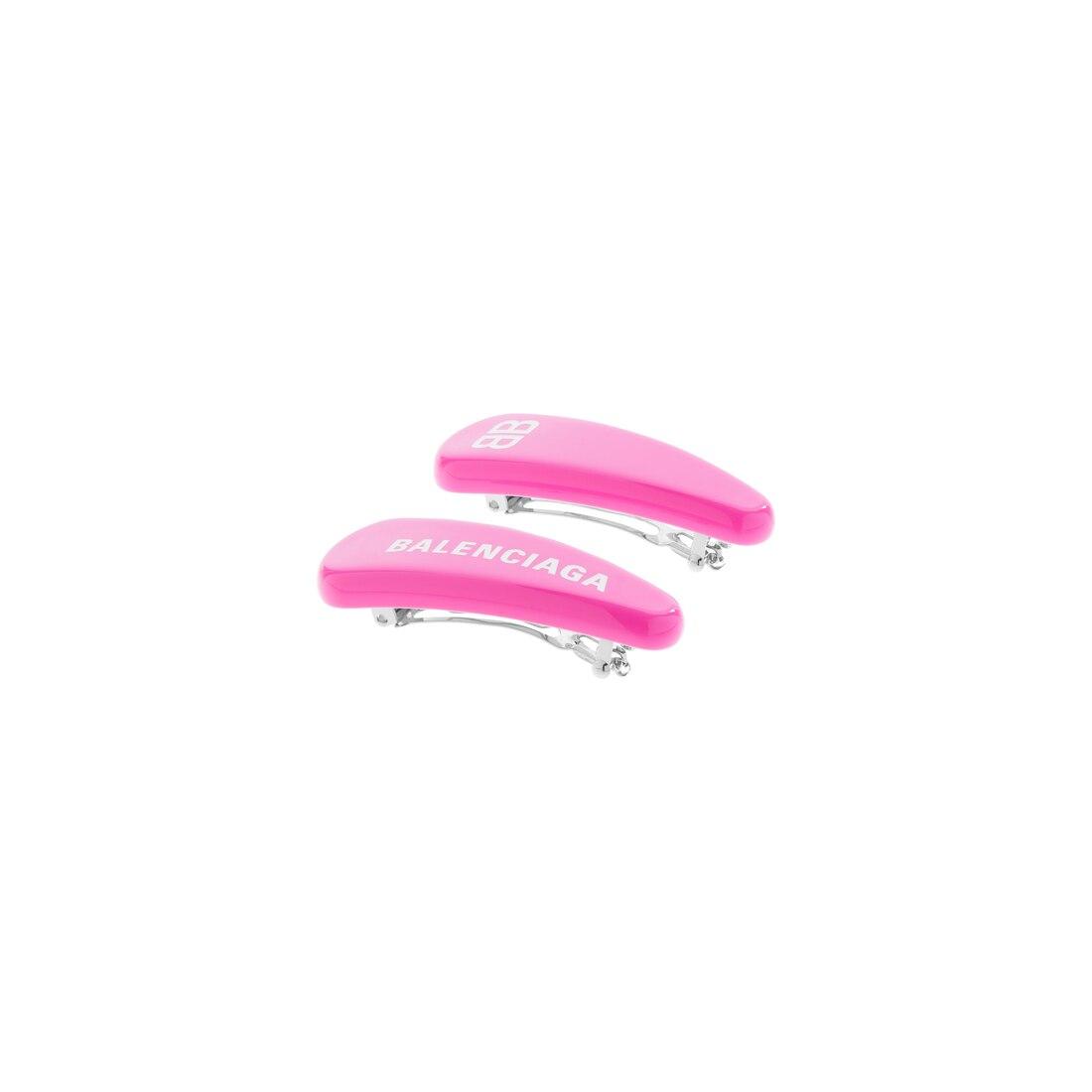 Women's Holli Hair Clip Set in Fuchsia Product Image