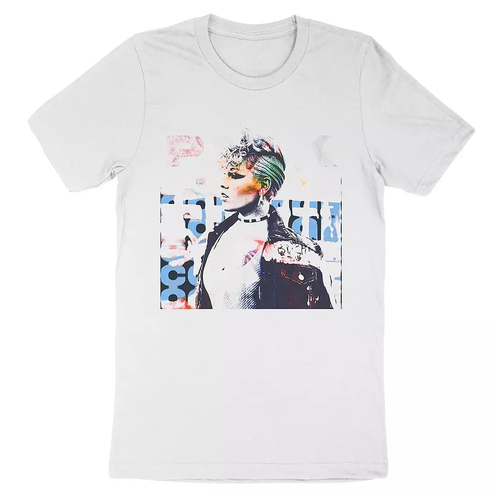 Men's Pink Tee, Size: Small, White Product Image