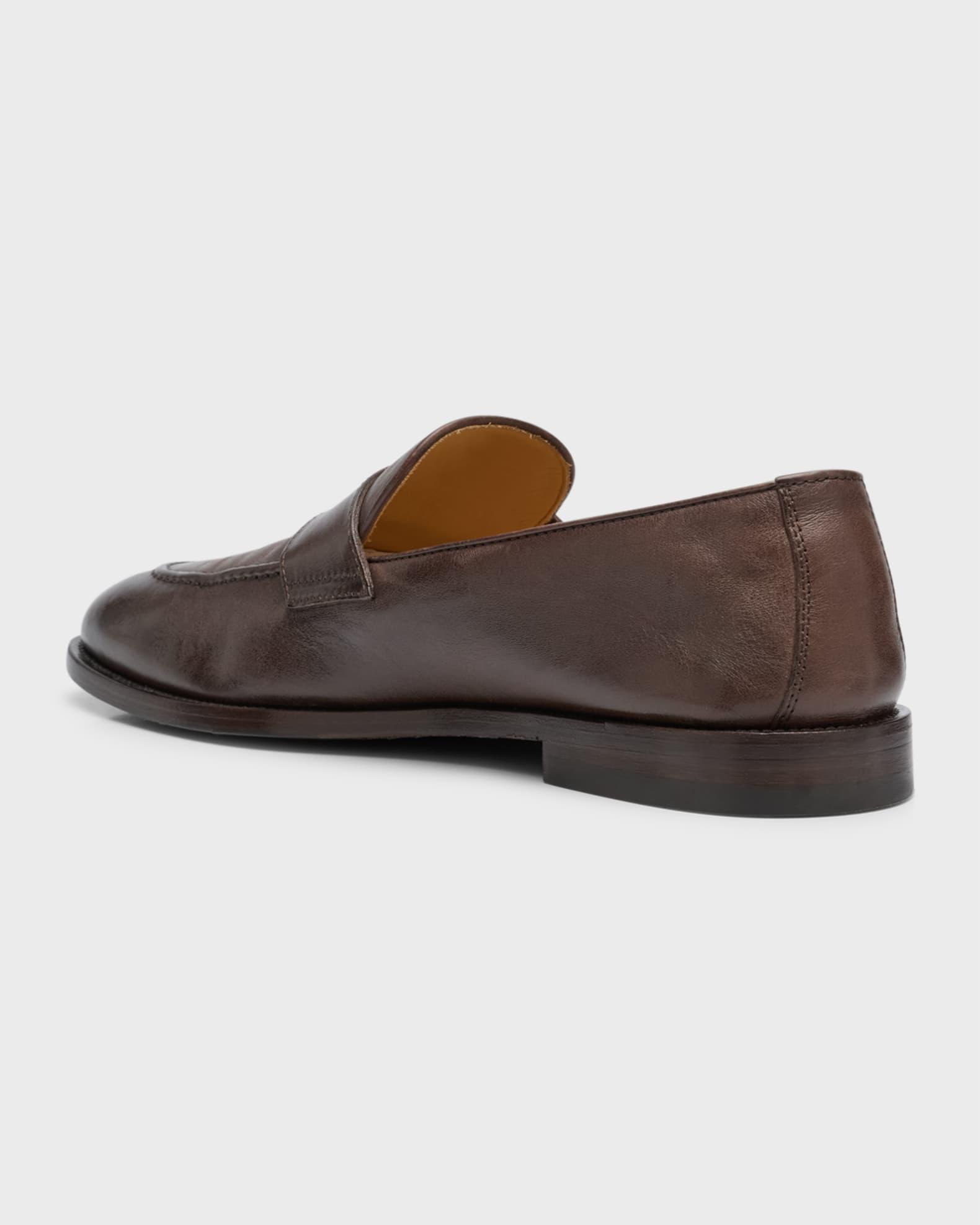 Men's Leather Penny Loafers Product Image
