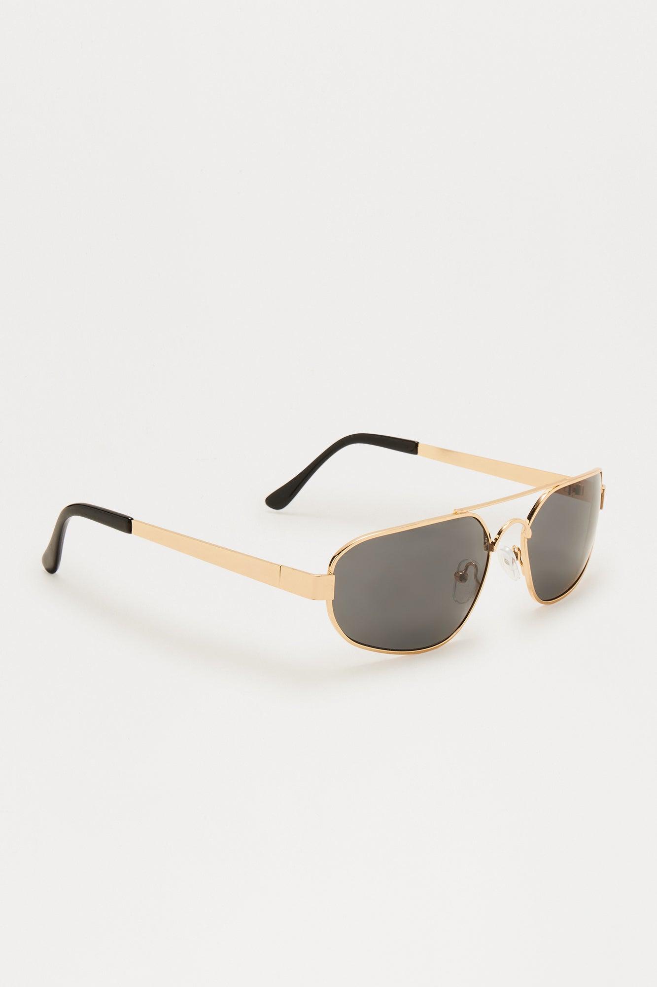 Sunset Drive Aviator Sunglasses - Gold Product Image