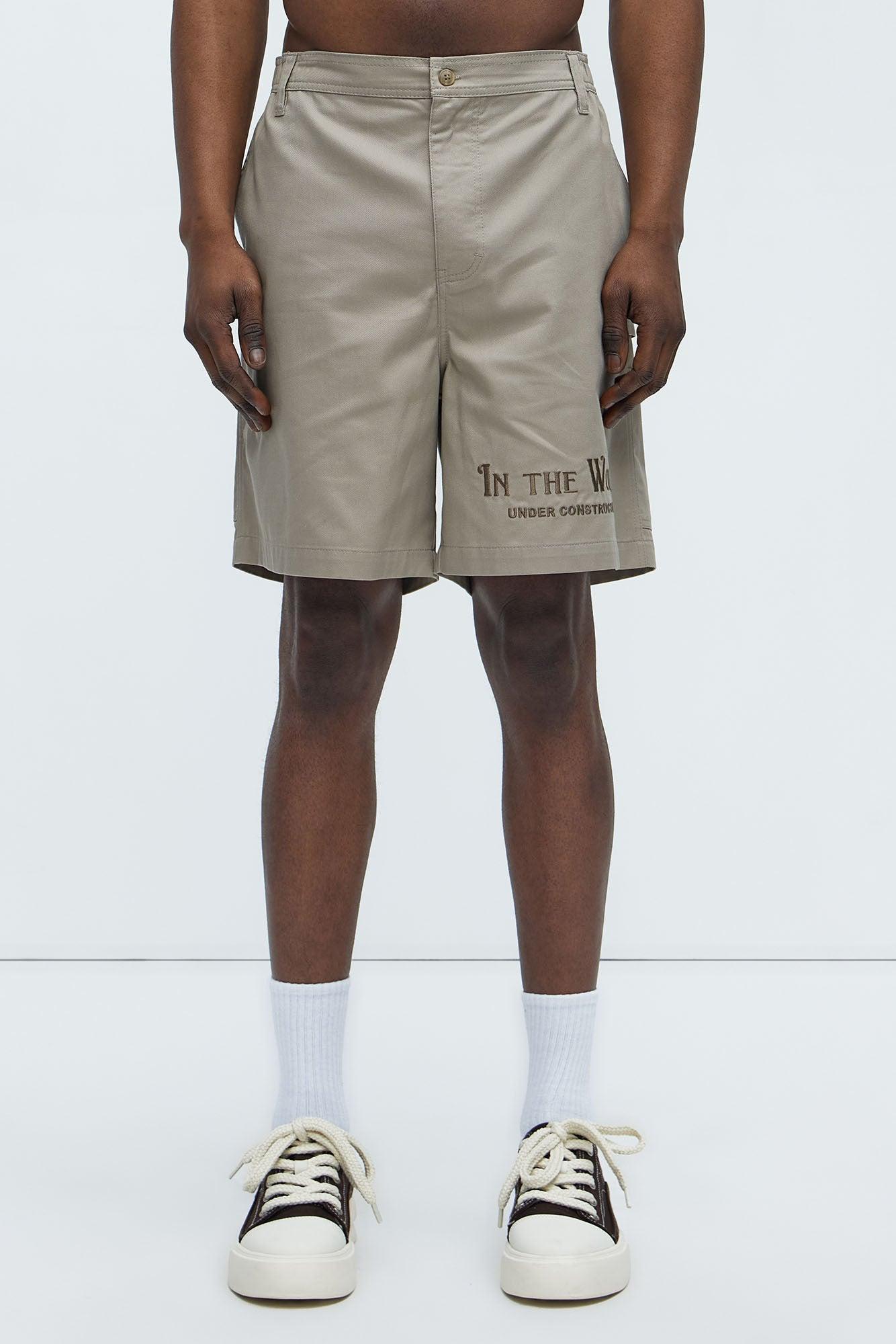 In The Works Relaxed Shorts - Stone Product Image