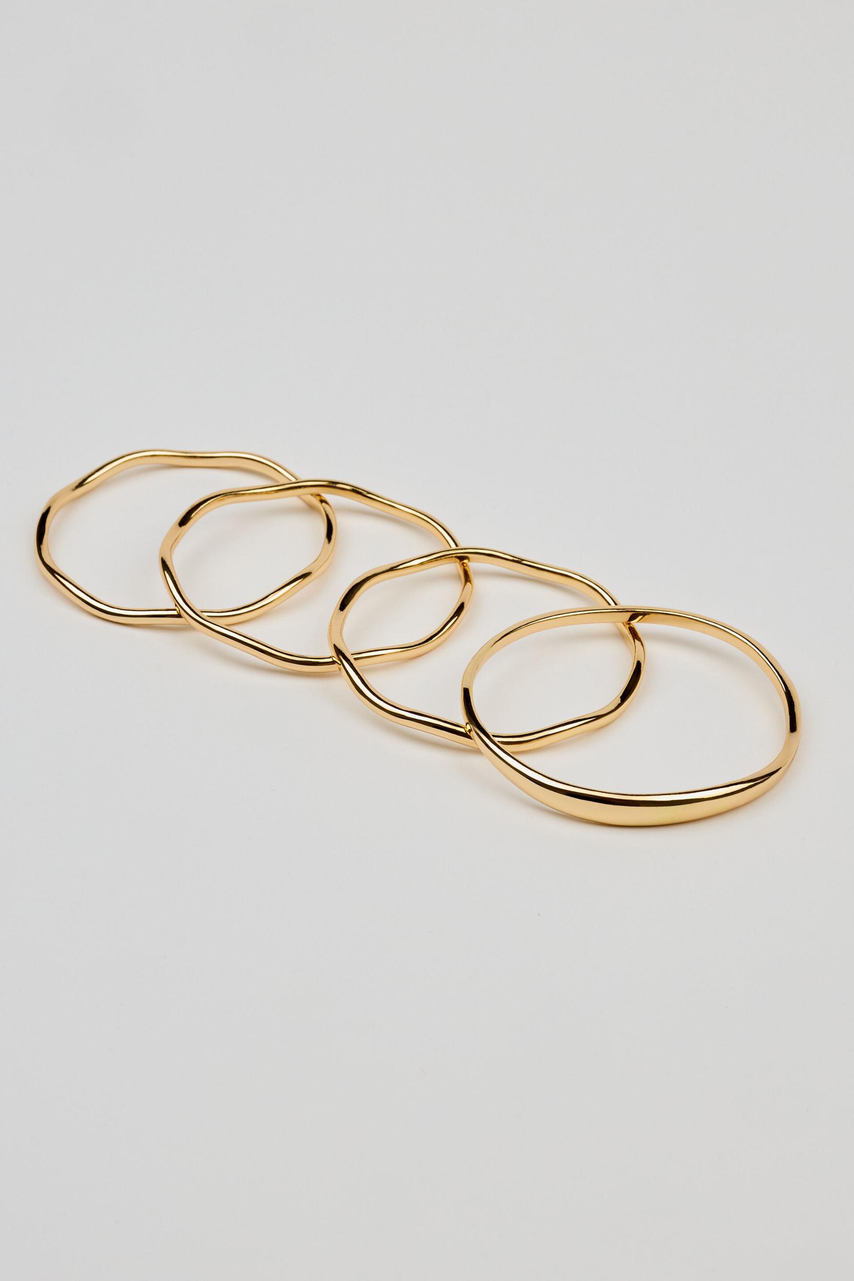 Set of 4 Wavy Bangles Product Image