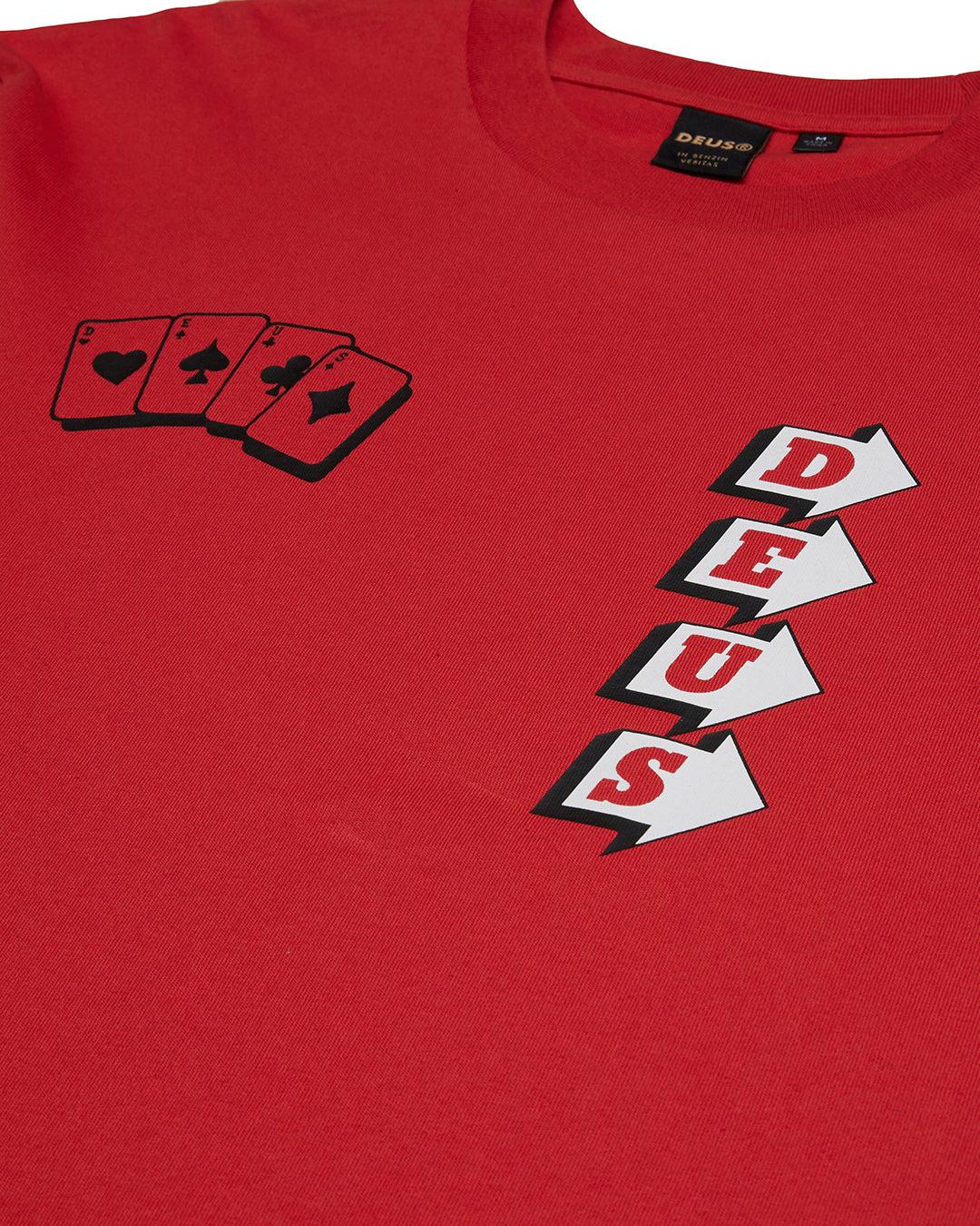 Way Off Long Sleeve Tee - Valiant Red Product Image