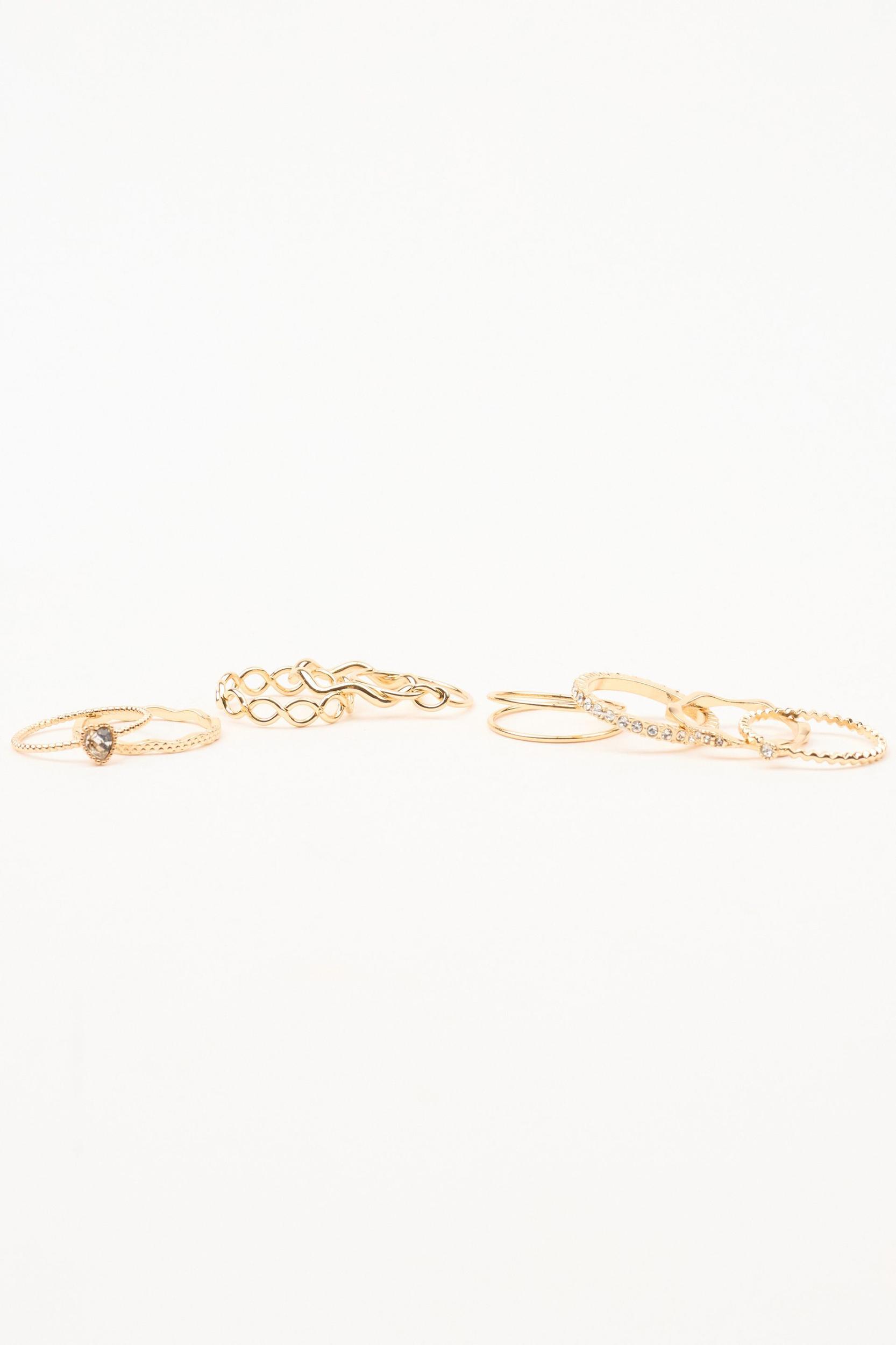 Set of 9 Super Delicate Rings Product Image