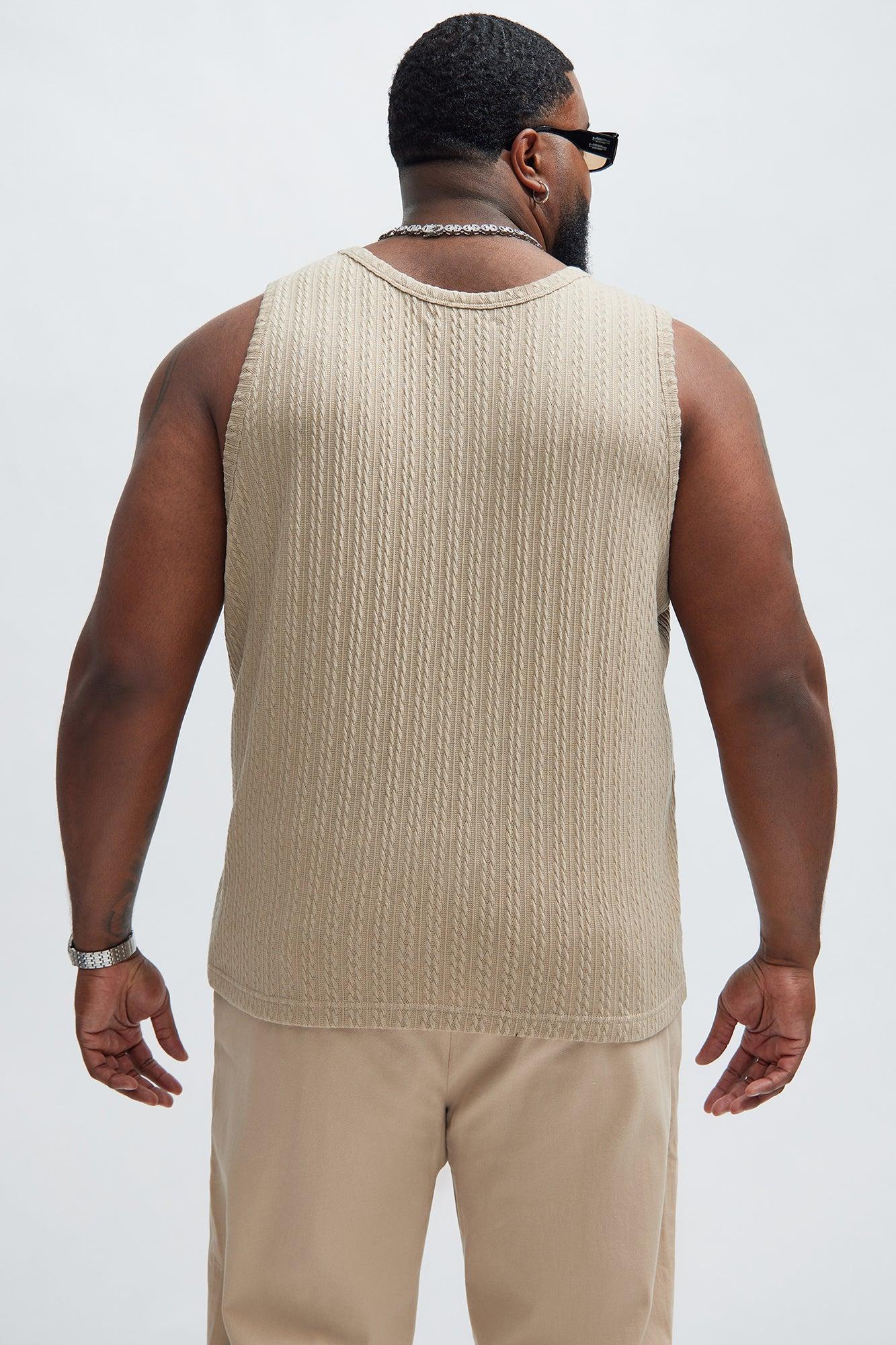 Kellen Textured Tank - Tan Product Image
