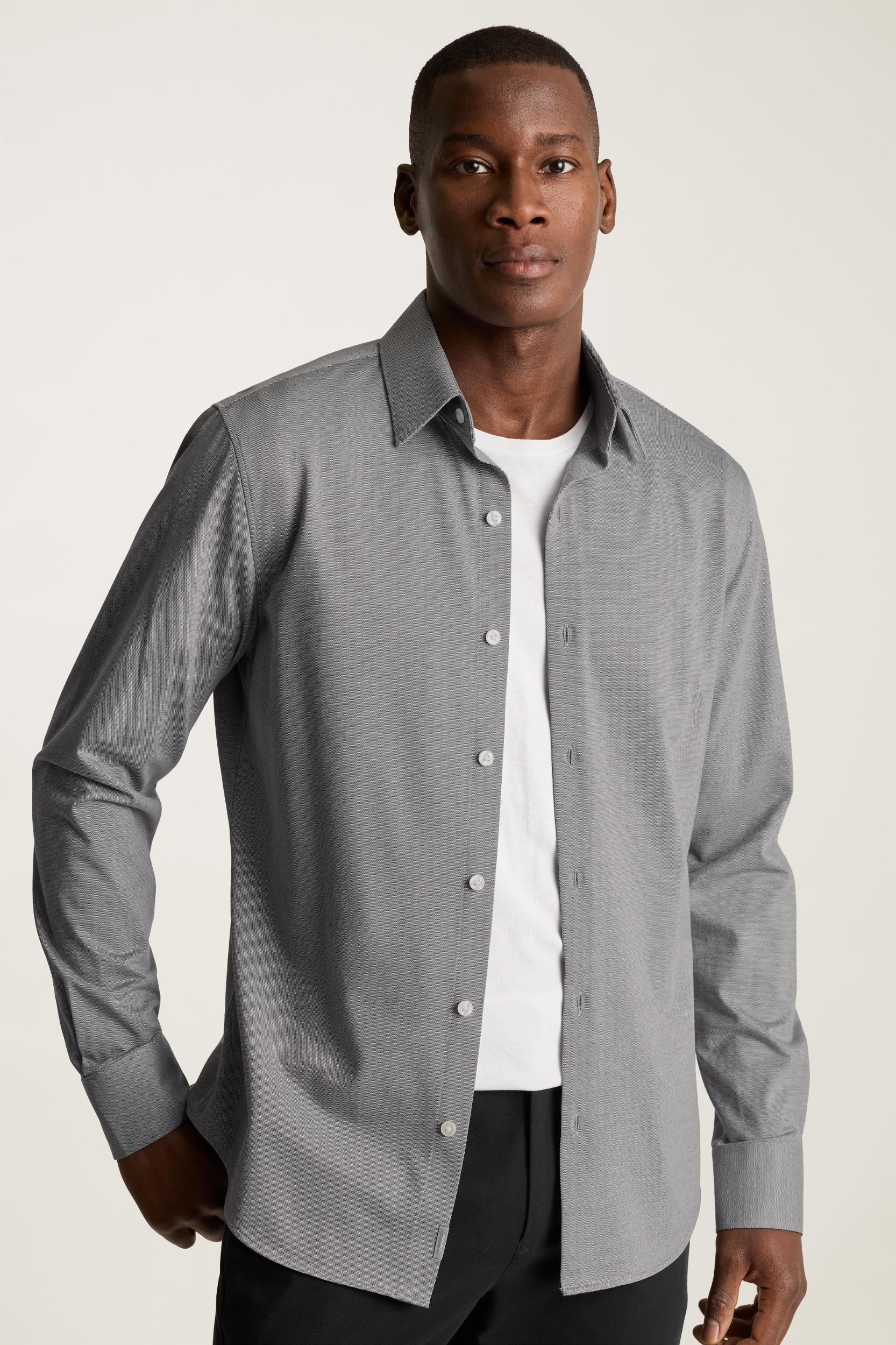 Tech Pique Button Down Shirt Product Image
