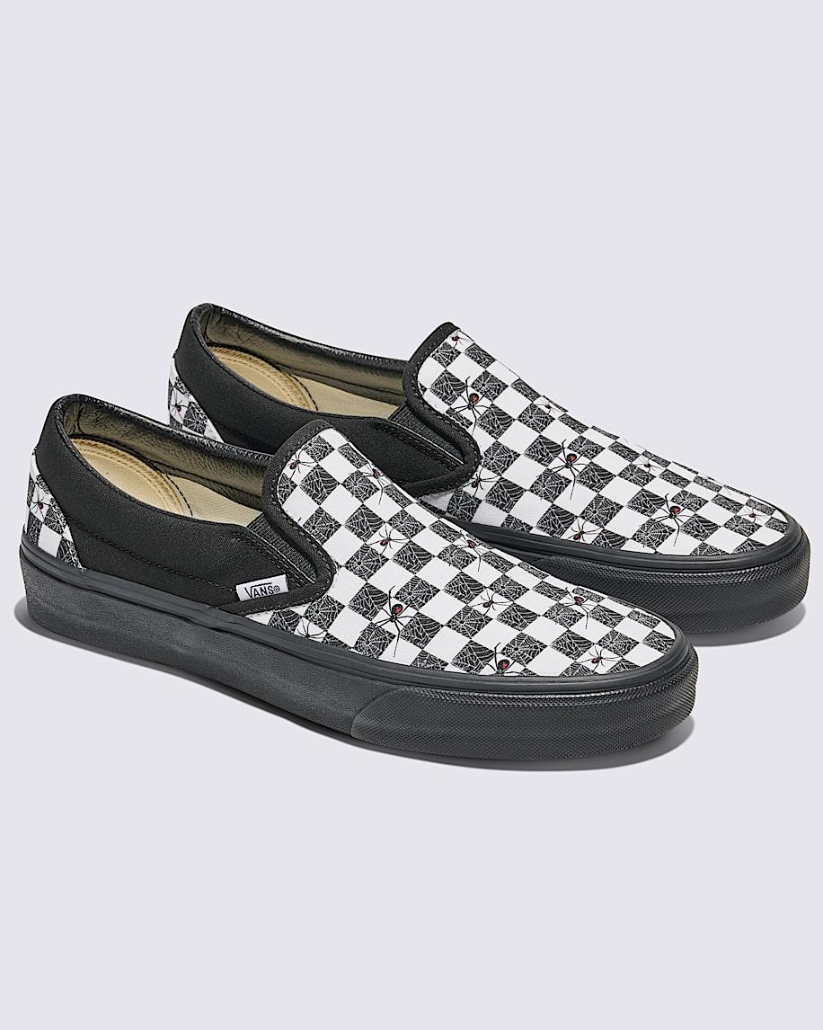 Customs Classic Slip-On Halloween Checkerboard Shoe in Customs| Vans US Product Image