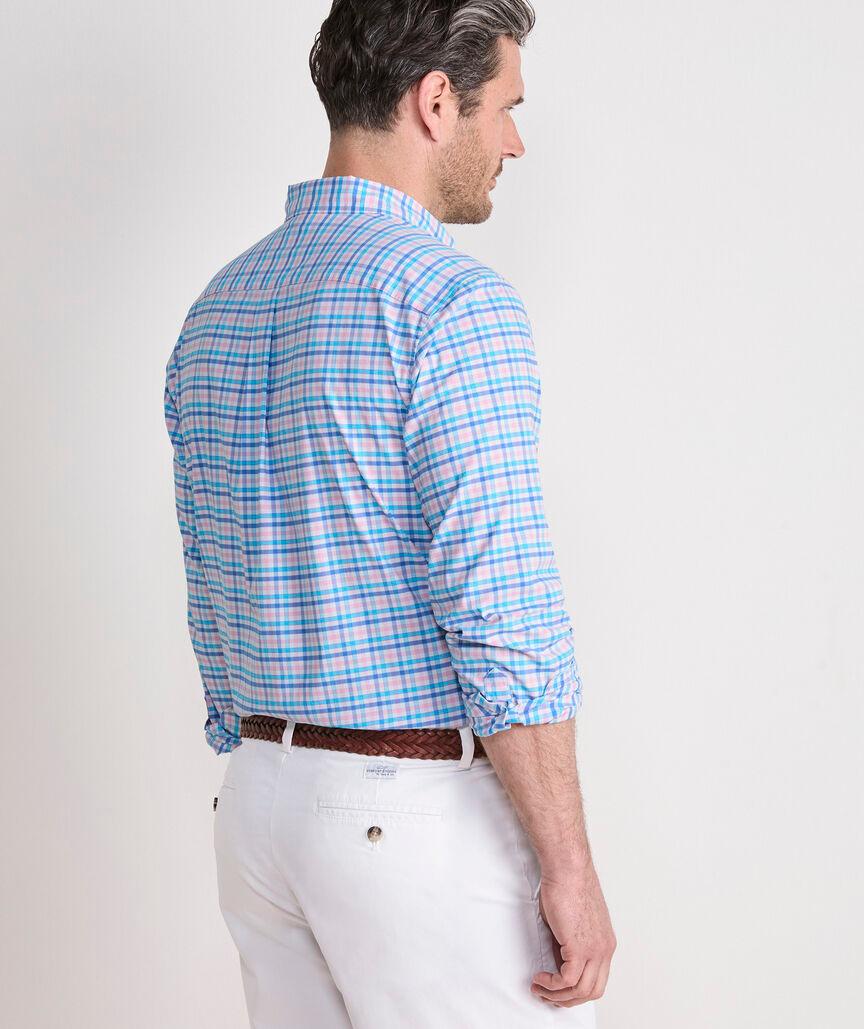 Road Town Tattersall Performance Cotton Shirt Product Image