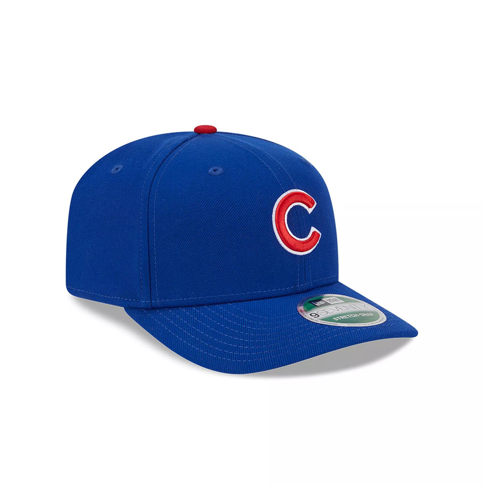 Men's New Era Royal Chicago Cubs Player Replica 9SEVENTY Adjustable Hat, Blue Product Image