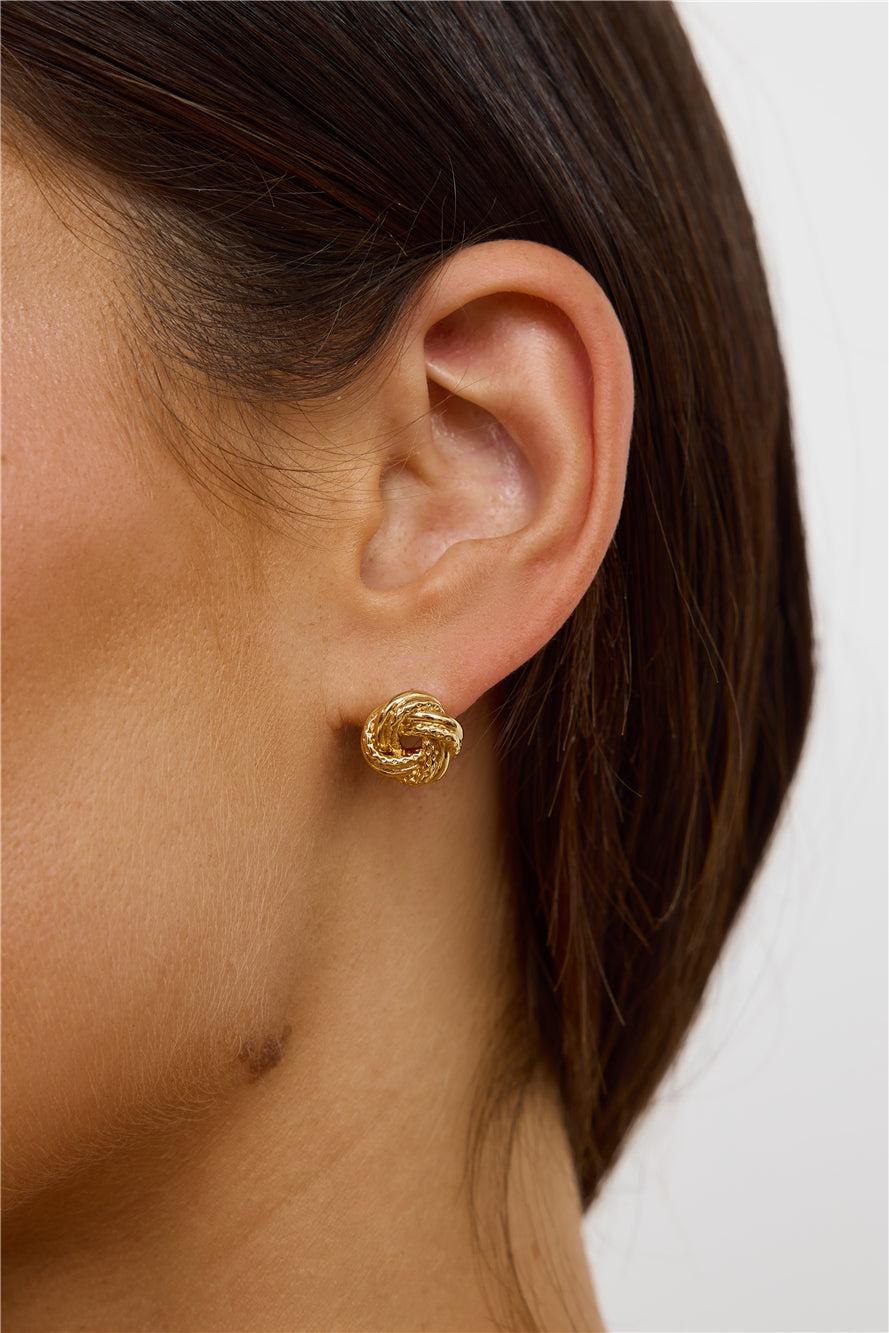 Evening Wear Earrings Gold Product Image