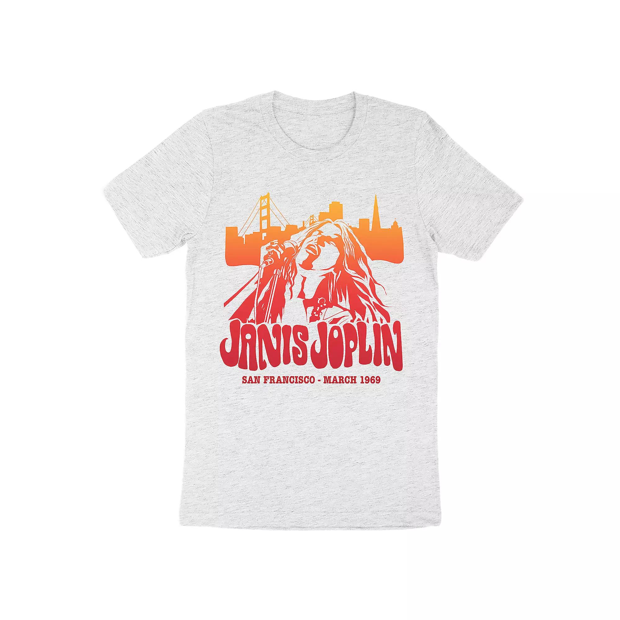 Men's Janis Joplin San Francisco Tee, Size: Small, Gray Product Image