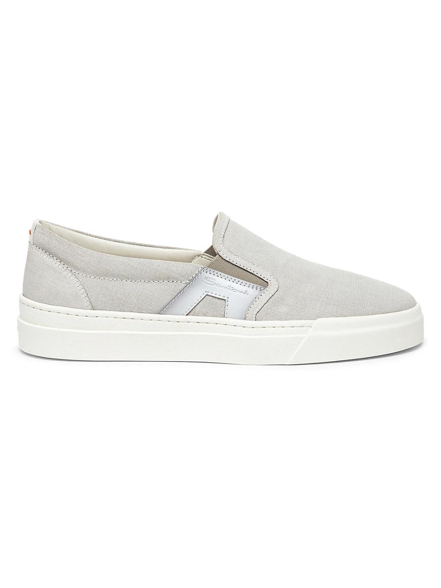 Mens Suede Slip-On Sneakers Product Image