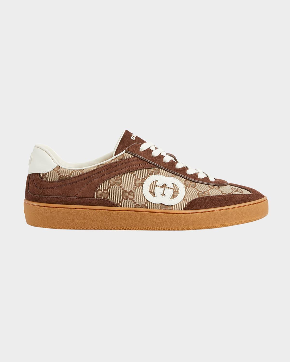 Mens G74 GG Canvas & Suede Sneakers Product Image
