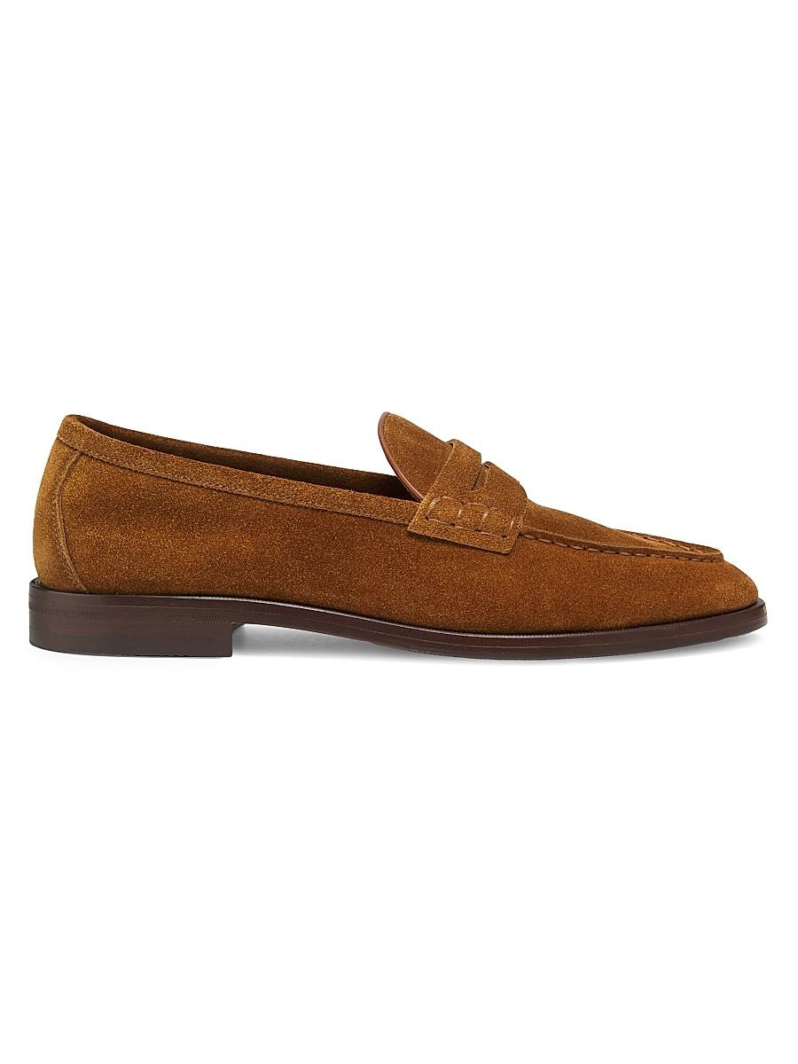 Mens Carlos Suede Penny Loafers Product Image