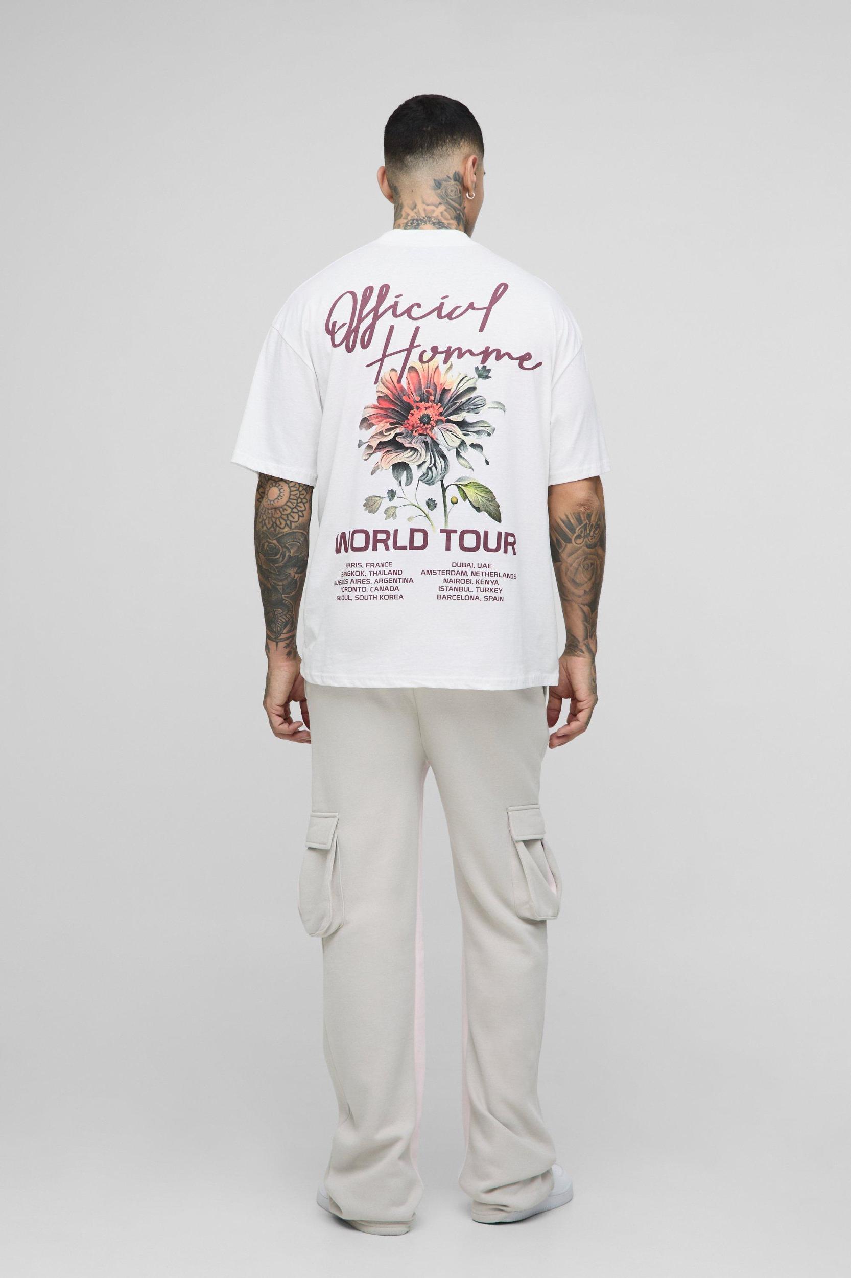 Tall Cargo Flared Gusset Sweatpants | boohooMAN USA Product Image