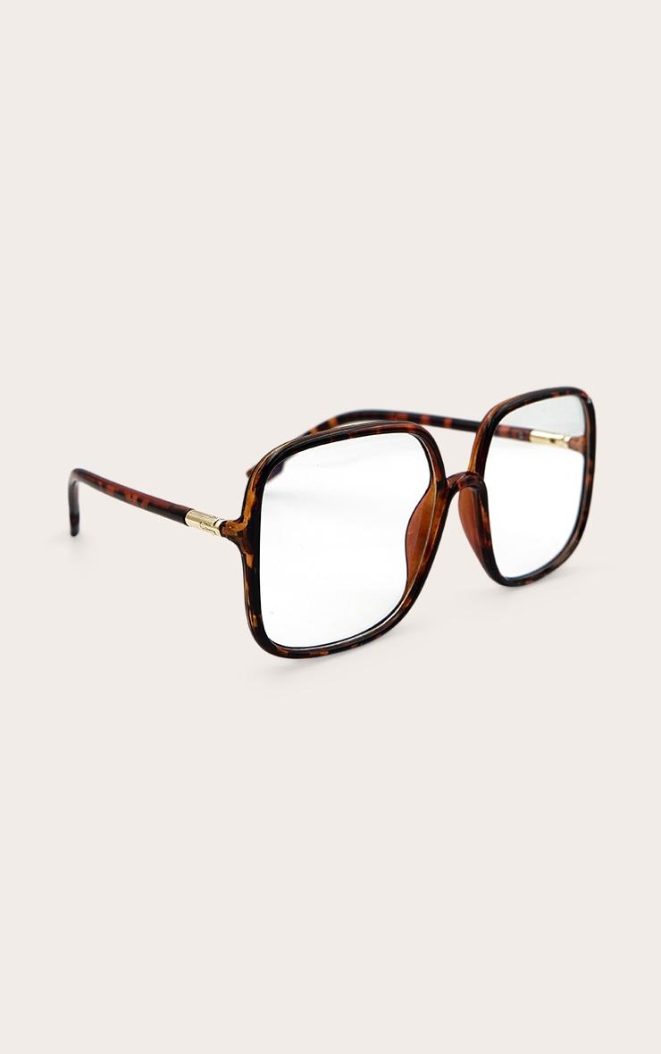 Tortoiseshell Oversized Frame Blue Light Readers Product Image