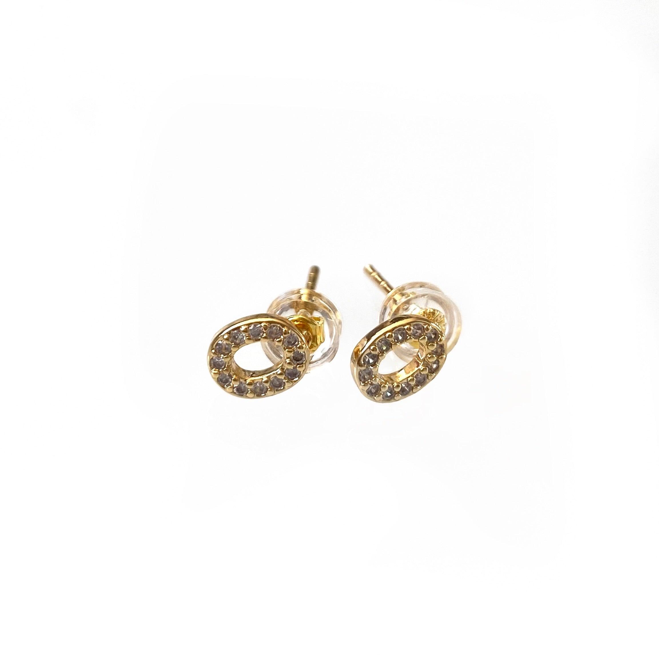 Gold Initial Studs Product Image