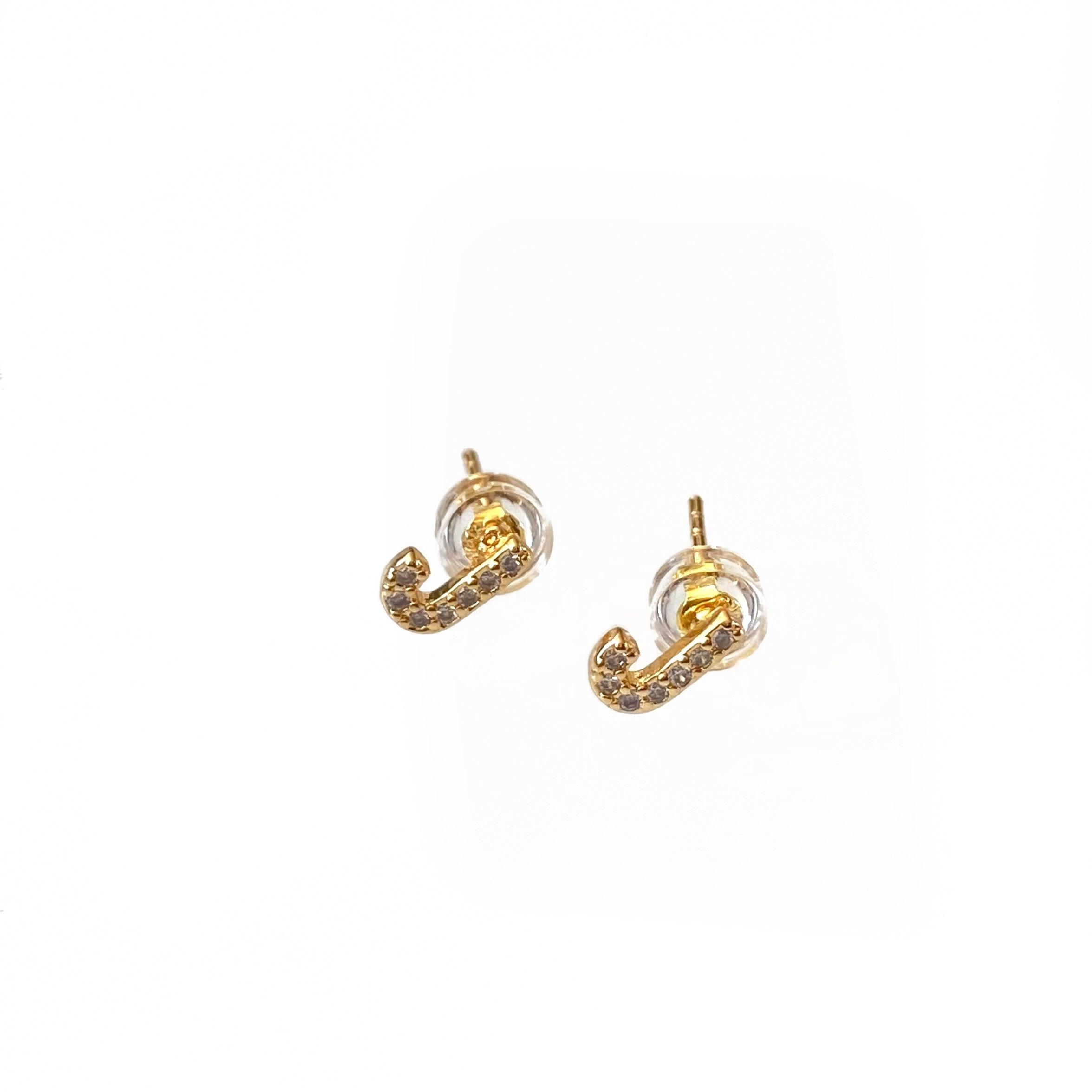 Gold Initial Studs Product Image