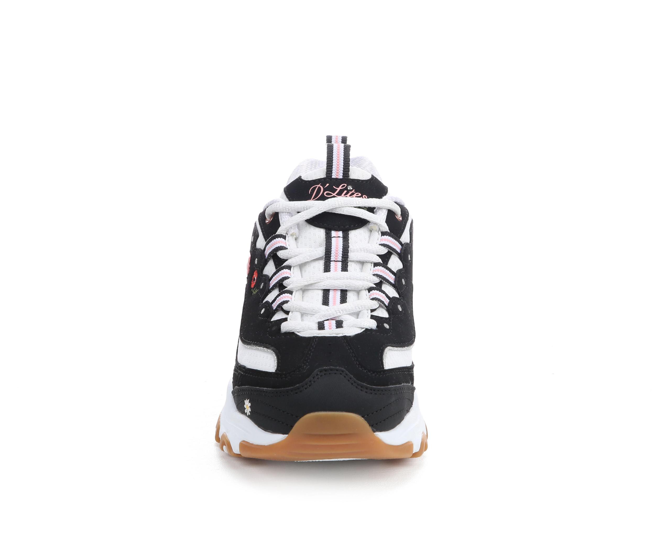 Women's Skechers 150553 Dlites Floral Sneakers Product Image