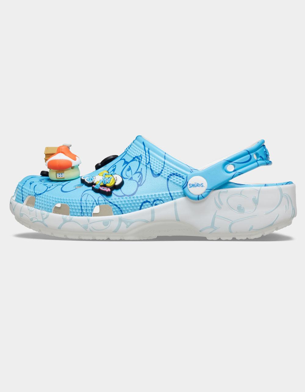 CROCS x Smurfs Classic Clogs - BLUE/WHITE Product Image