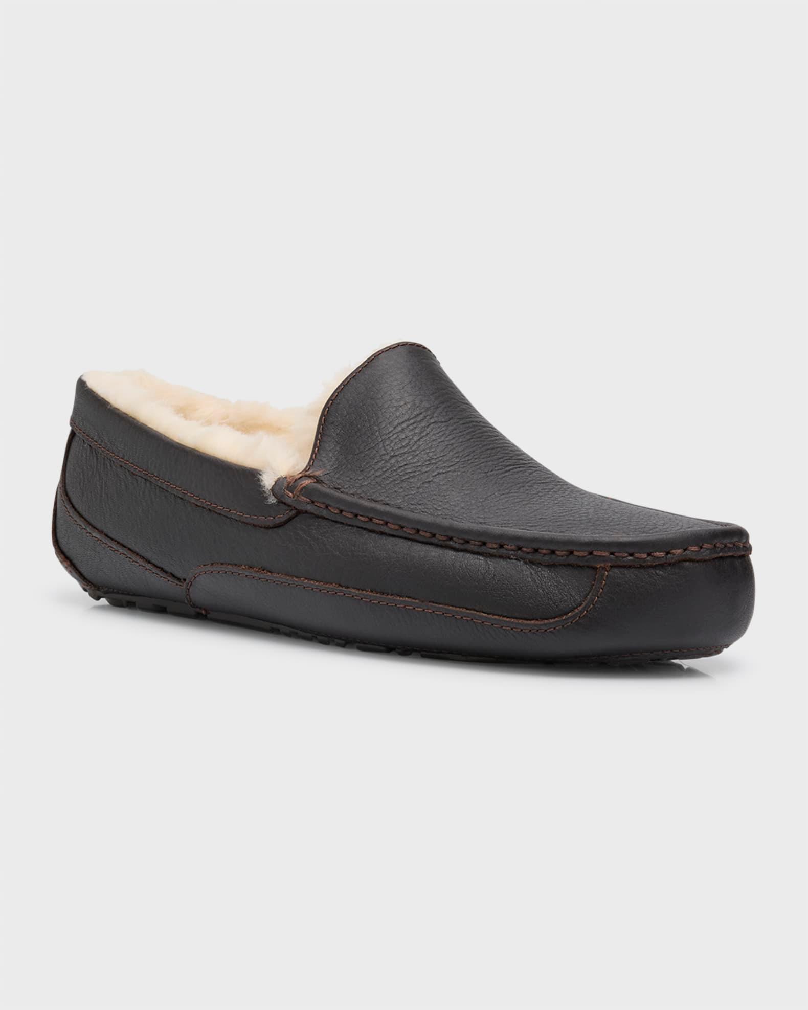 Men's Ascot Leather Slippers Product Image
