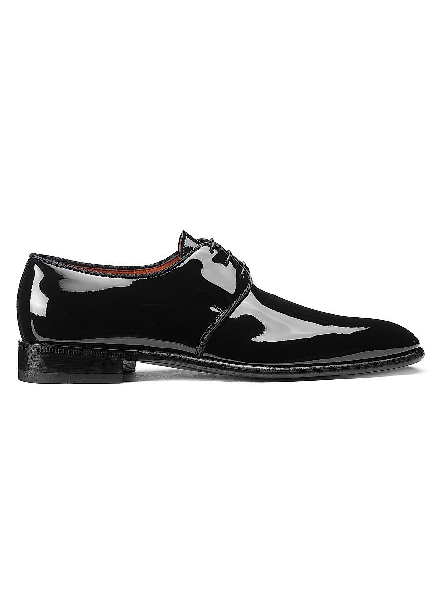 Men's Isogram Patent Leather Derby Shoes Product Image