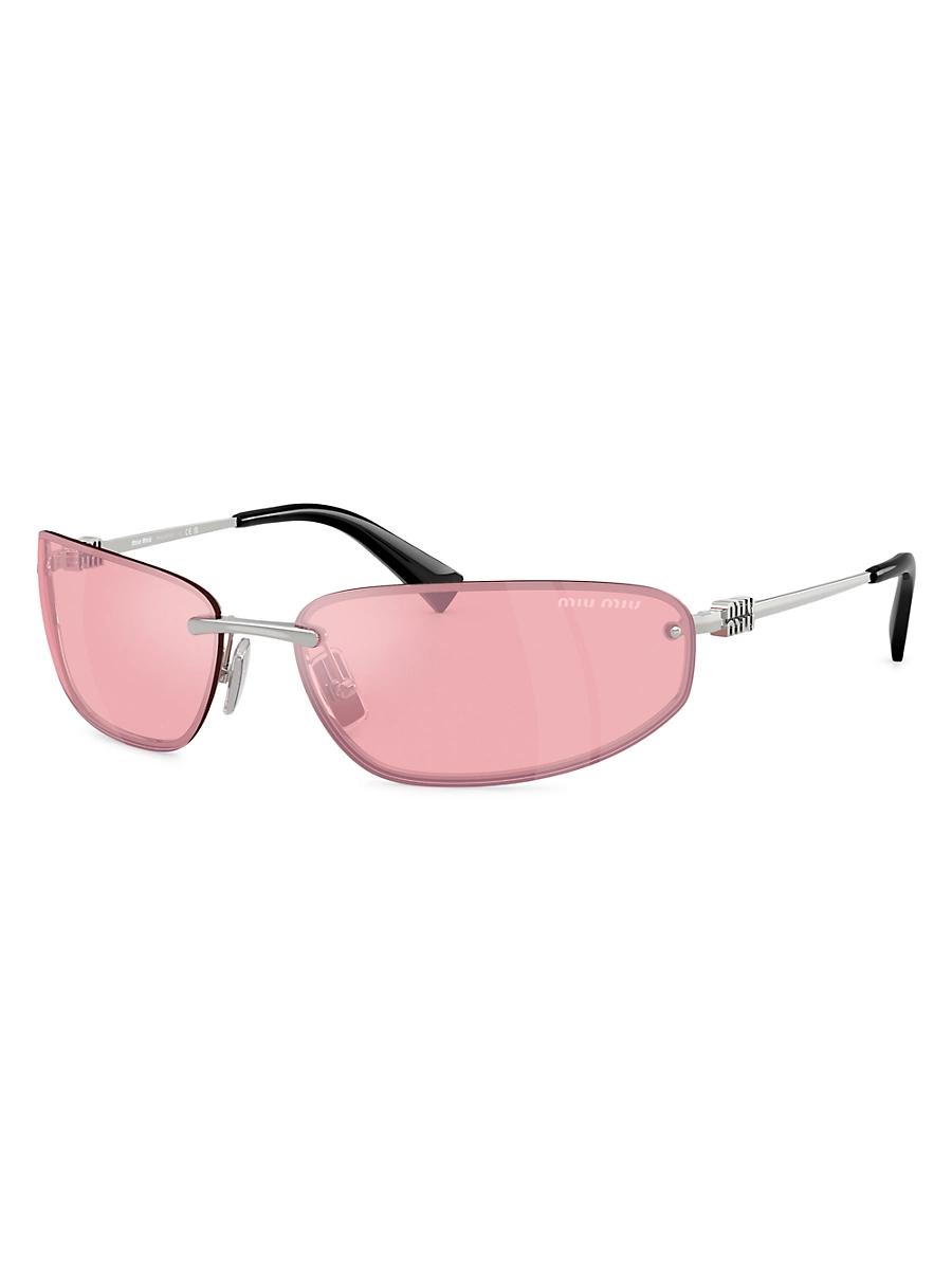 Womens 69MM Shield Sunglasses Product Image