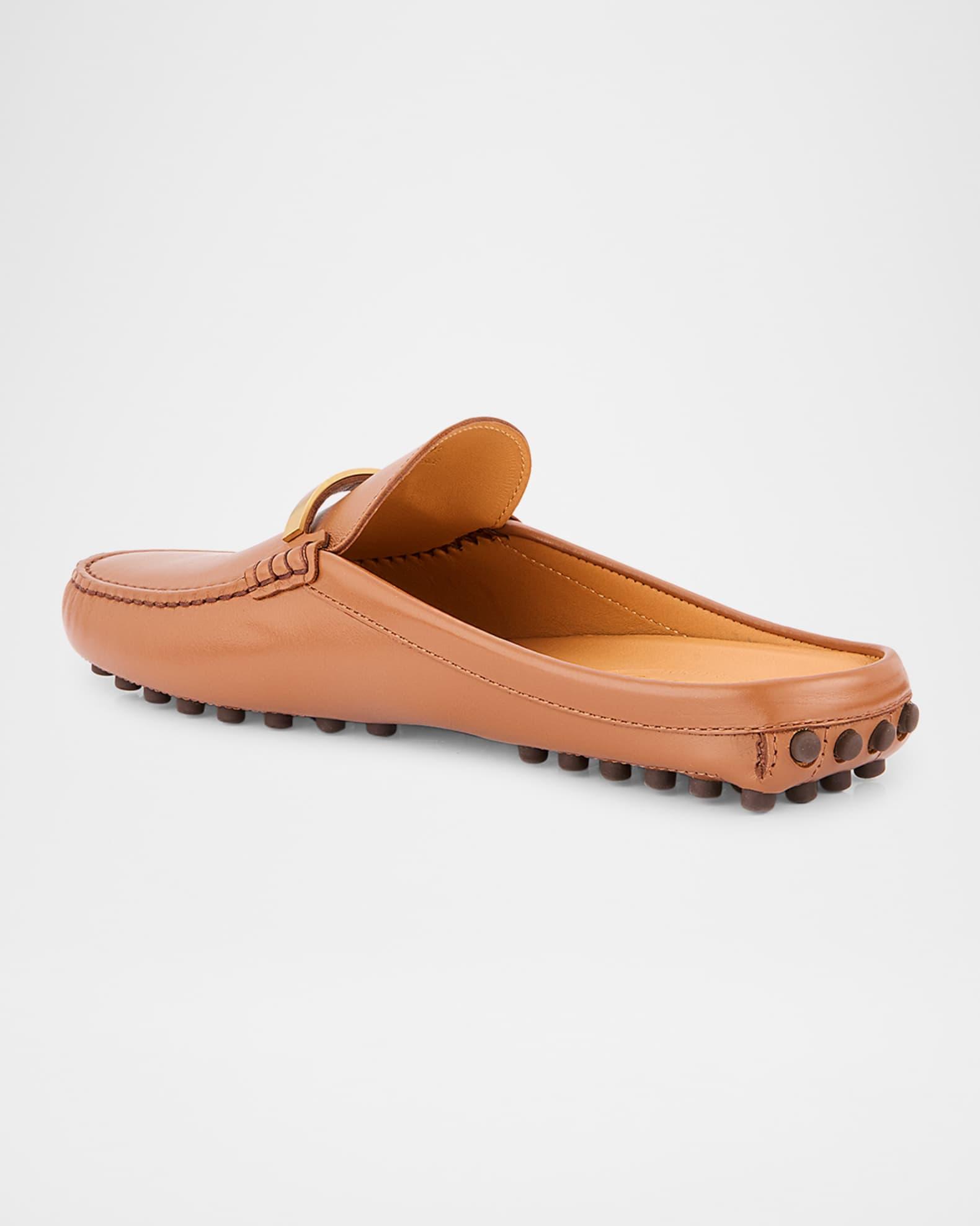 Gommino Leather Bar Driver Loafer Mules Product Image